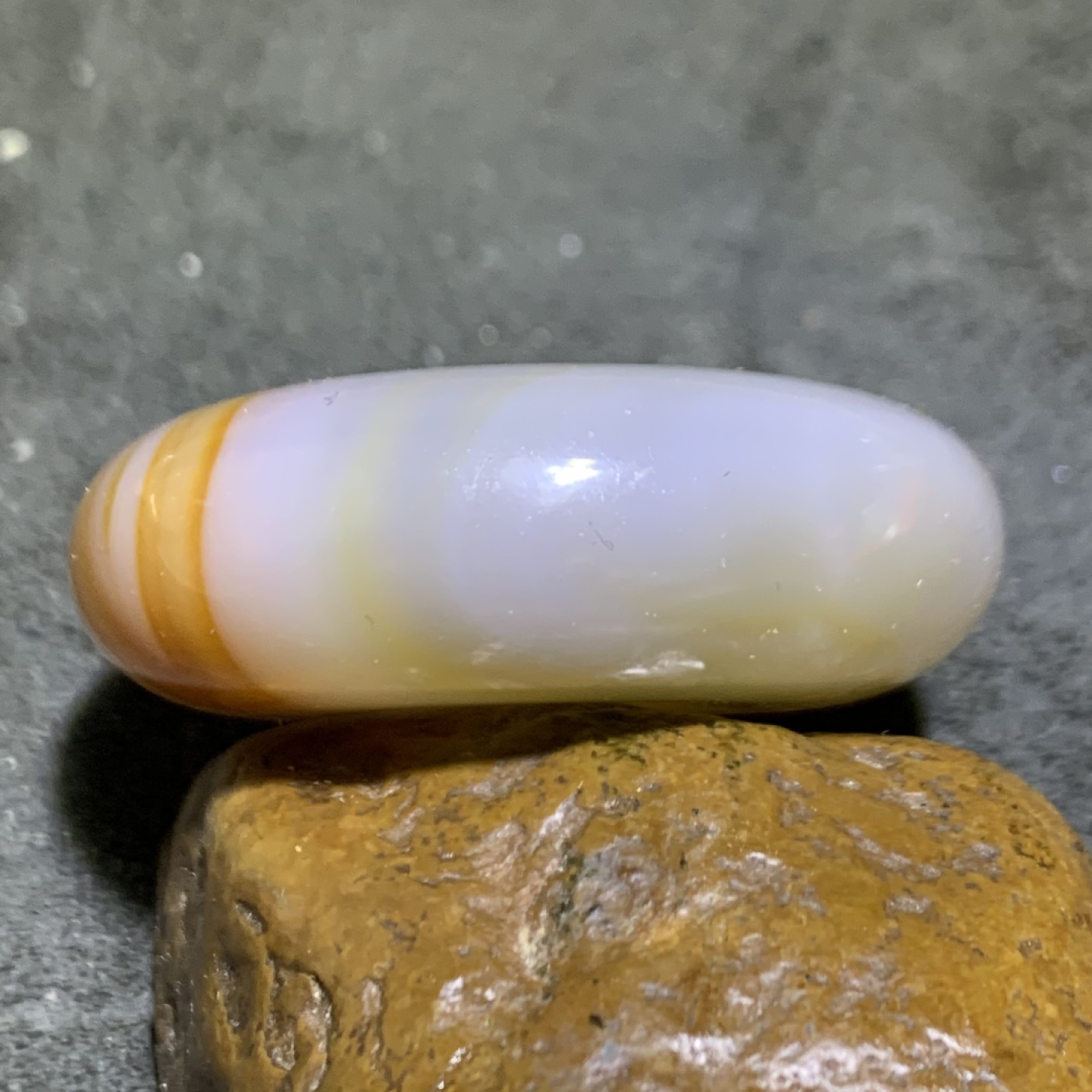 精美高玉化缠丝玛瑙面包圈大平安扣一个，