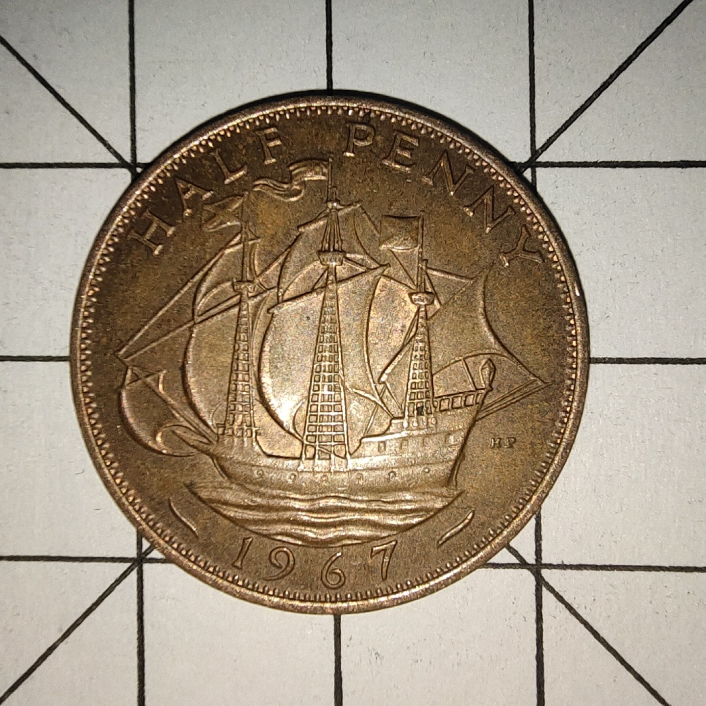 收藏之家世界硬币新年场(捡漏，无押金，无佣金，全场满20包邮，偏远地区除外) 英国1/2便士1967年