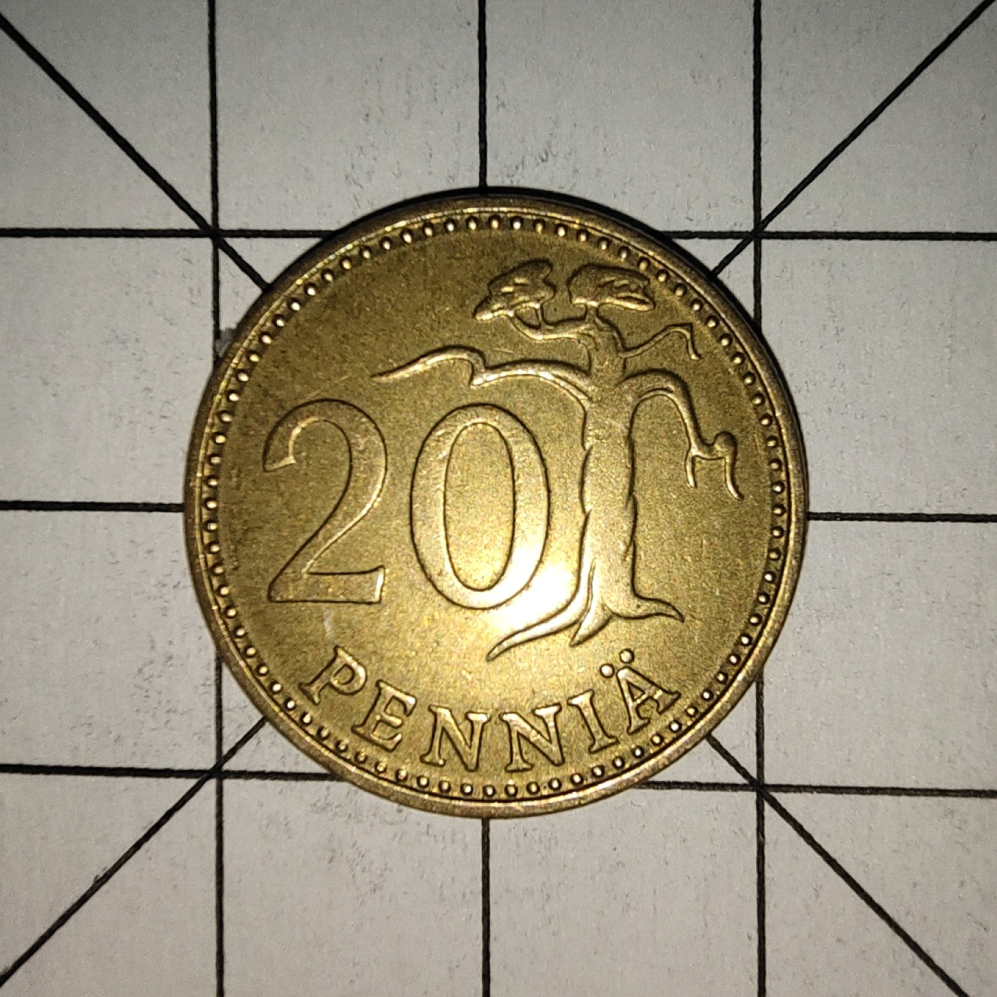 收藏之家世界硬币新年场(捡漏，无押金，无佣金，全场满20包邮，偏远地区除外) 芬兰20芬尼1977年