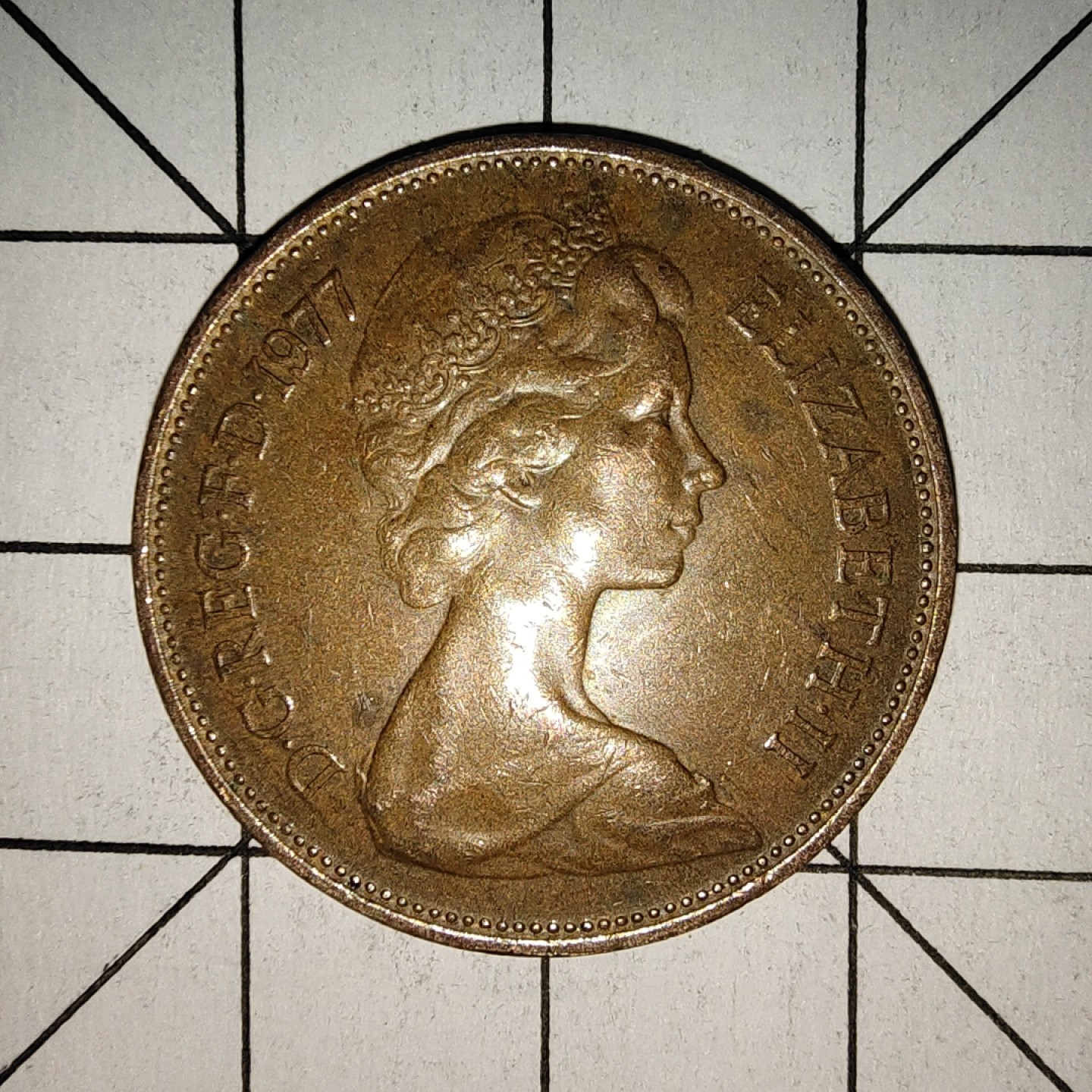 收藏之家世界硬币新年场(捡漏，无押金，无佣金，全场满20包邮，偏远地区除外) 英国2便士1977年