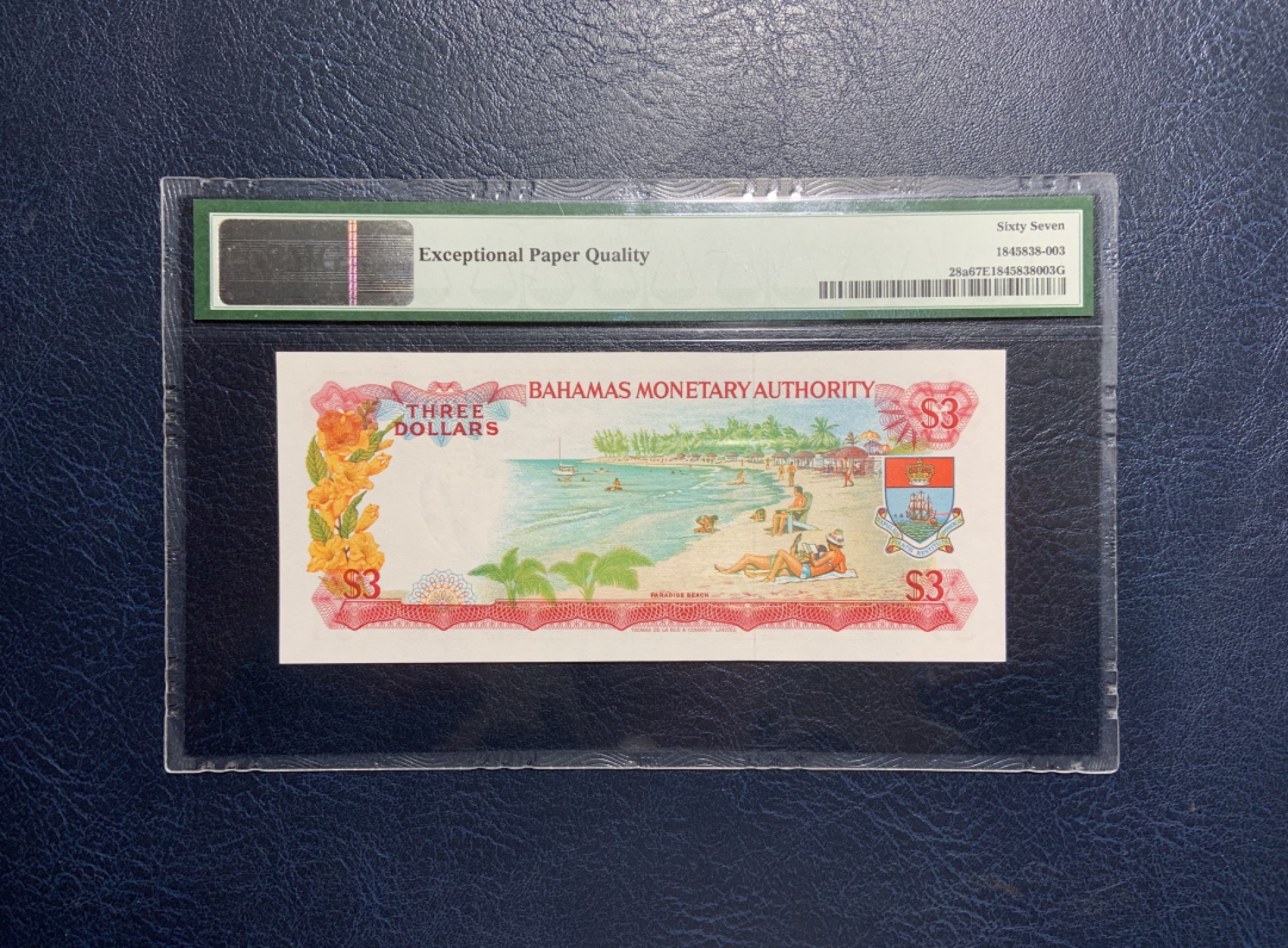 收藏联盟Quantum Auction 第231期拍卖 已更新 巴哈马1968年3元 PMG67 沙滩比基尼