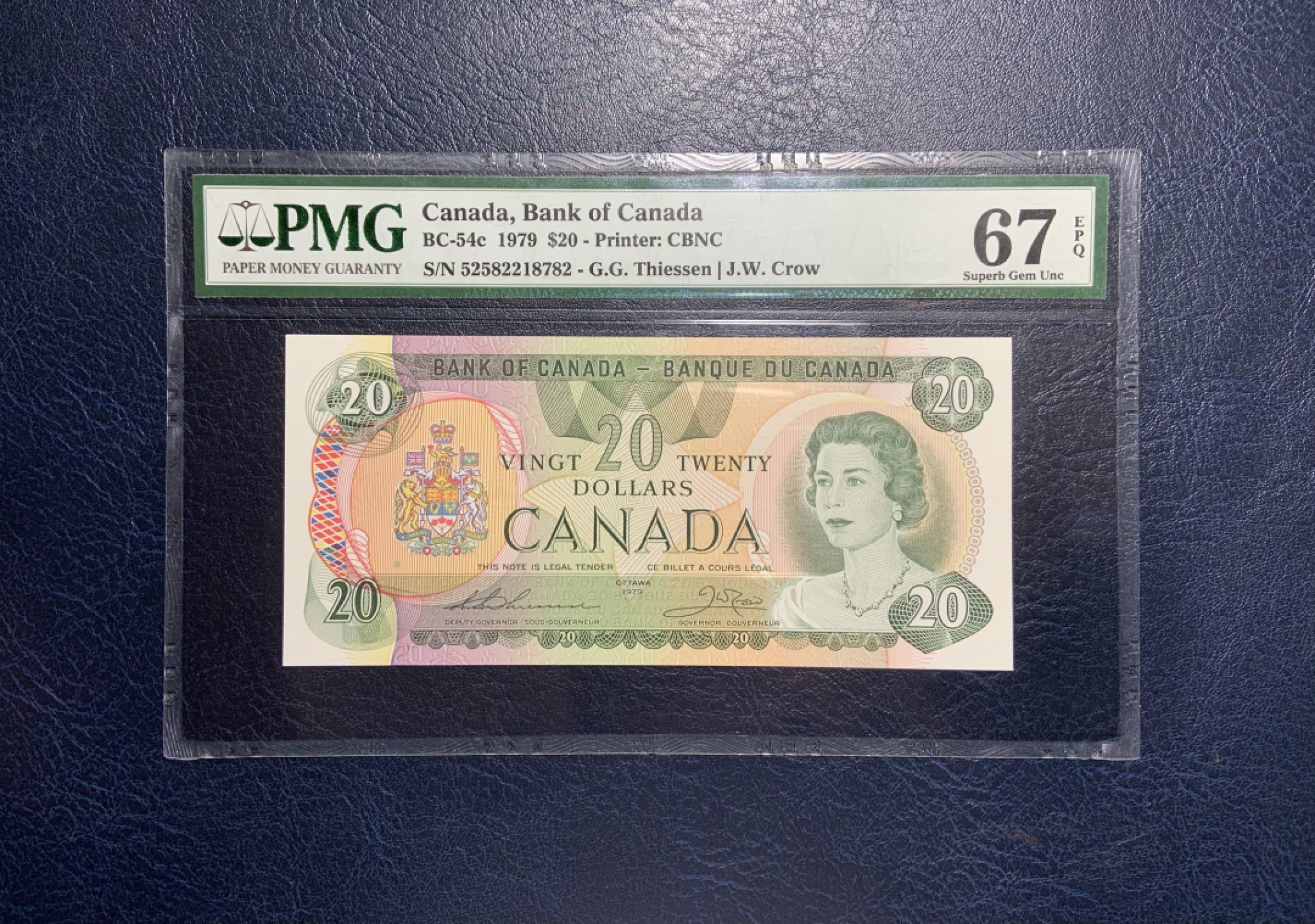 收藏联盟Quantum Auction 第231期拍卖 已更新 加拿大1979年20元 PMG67 世界名胜风景 落基山脉
