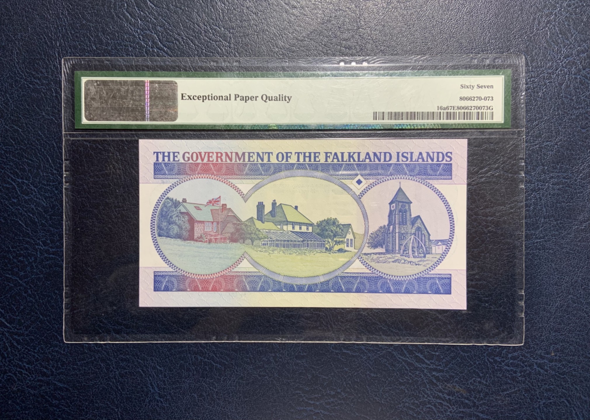 收藏联盟Quantum Auction 第231期拍卖 已更新 福克兰群岛1990年50镑 PMG67 首发A冠千位号 壳子有点旧