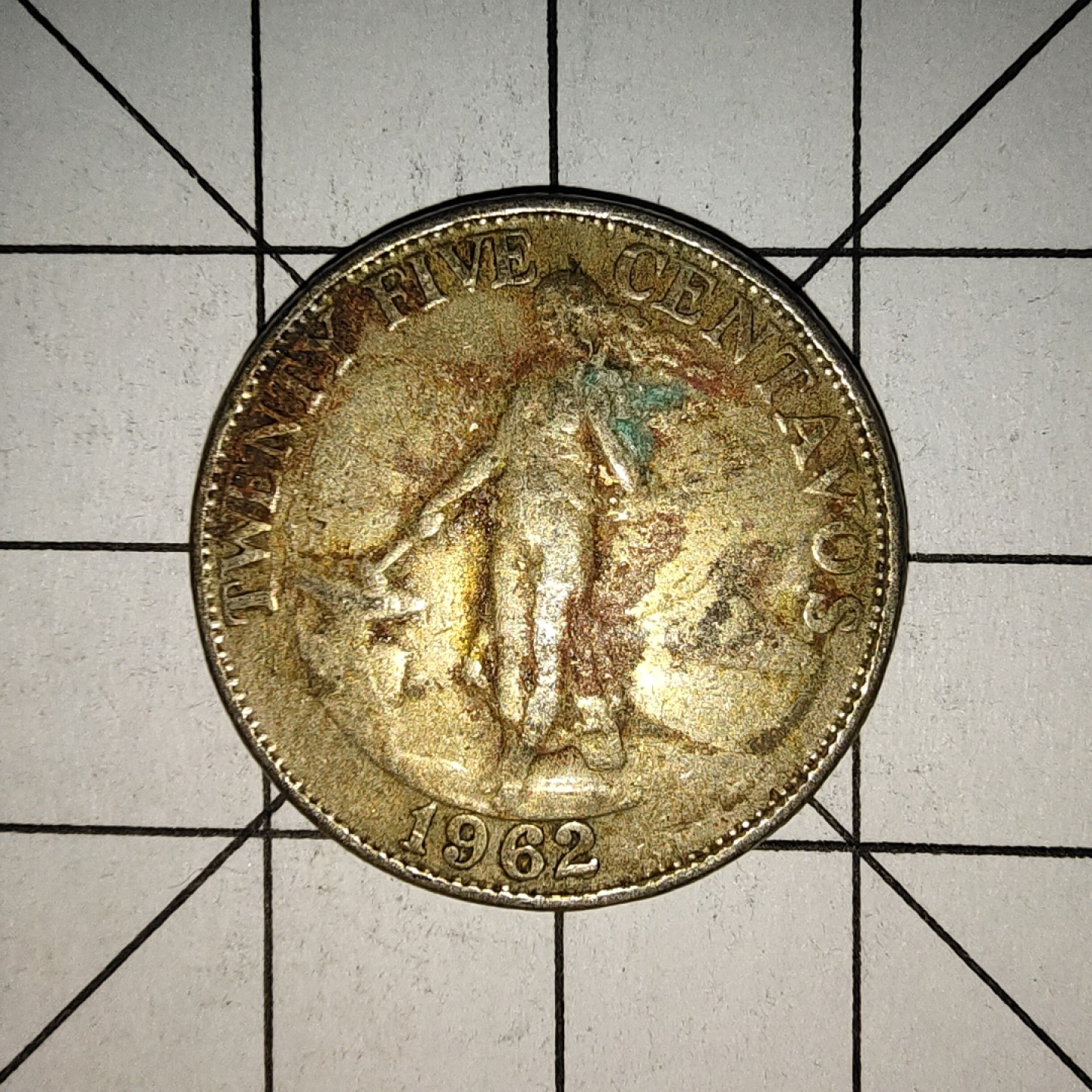 收藏之家世界硬币新年场(捡漏，无押金，无佣金，全场满20包邮，偏远地区除外) 菲律宾25分1962年