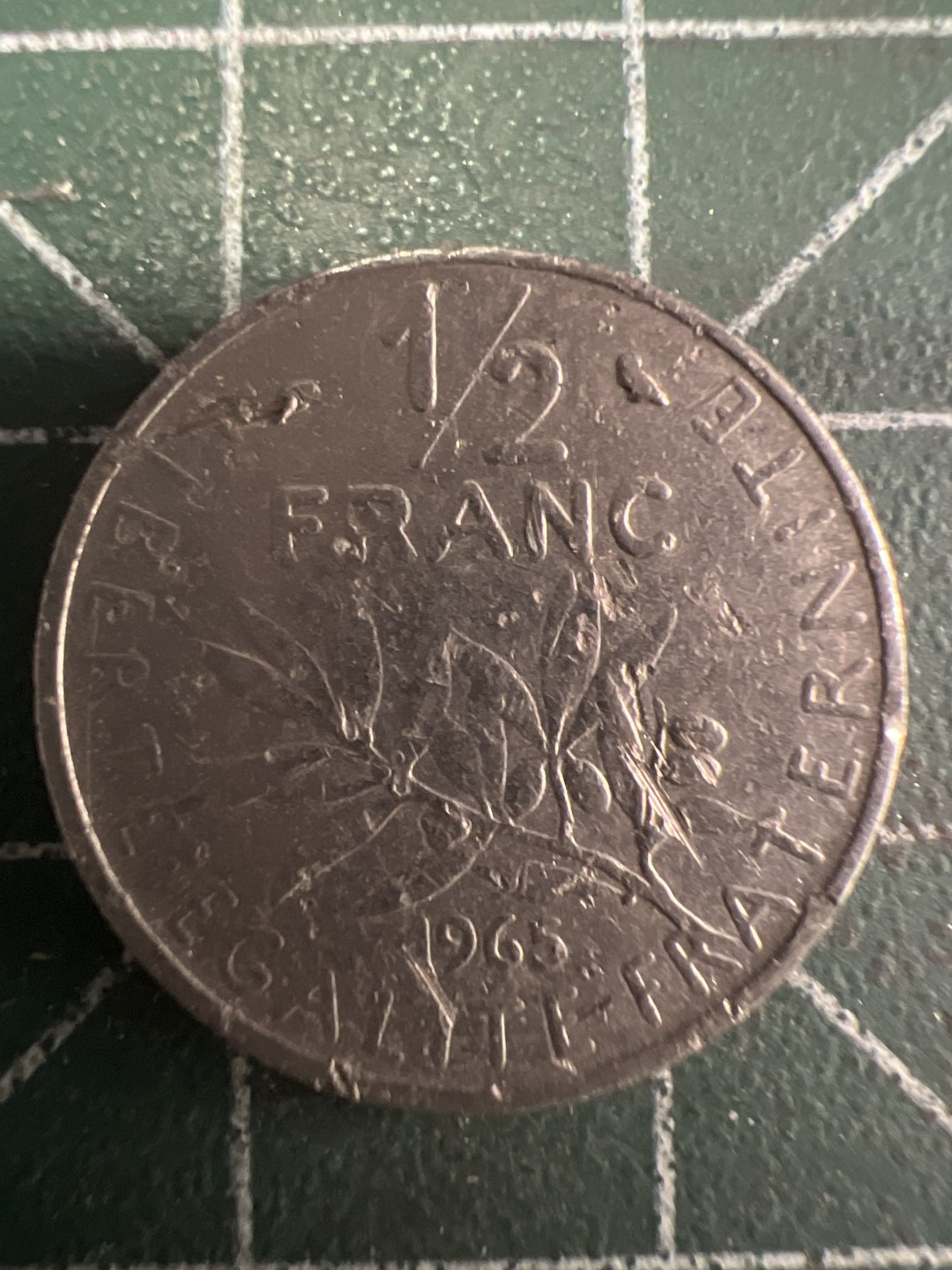 泡泡堂第310期  世界硬币 （无押金，捡漏，全场20包邮，偏远地区除外，接收代拍业务） 法国1/2法郎