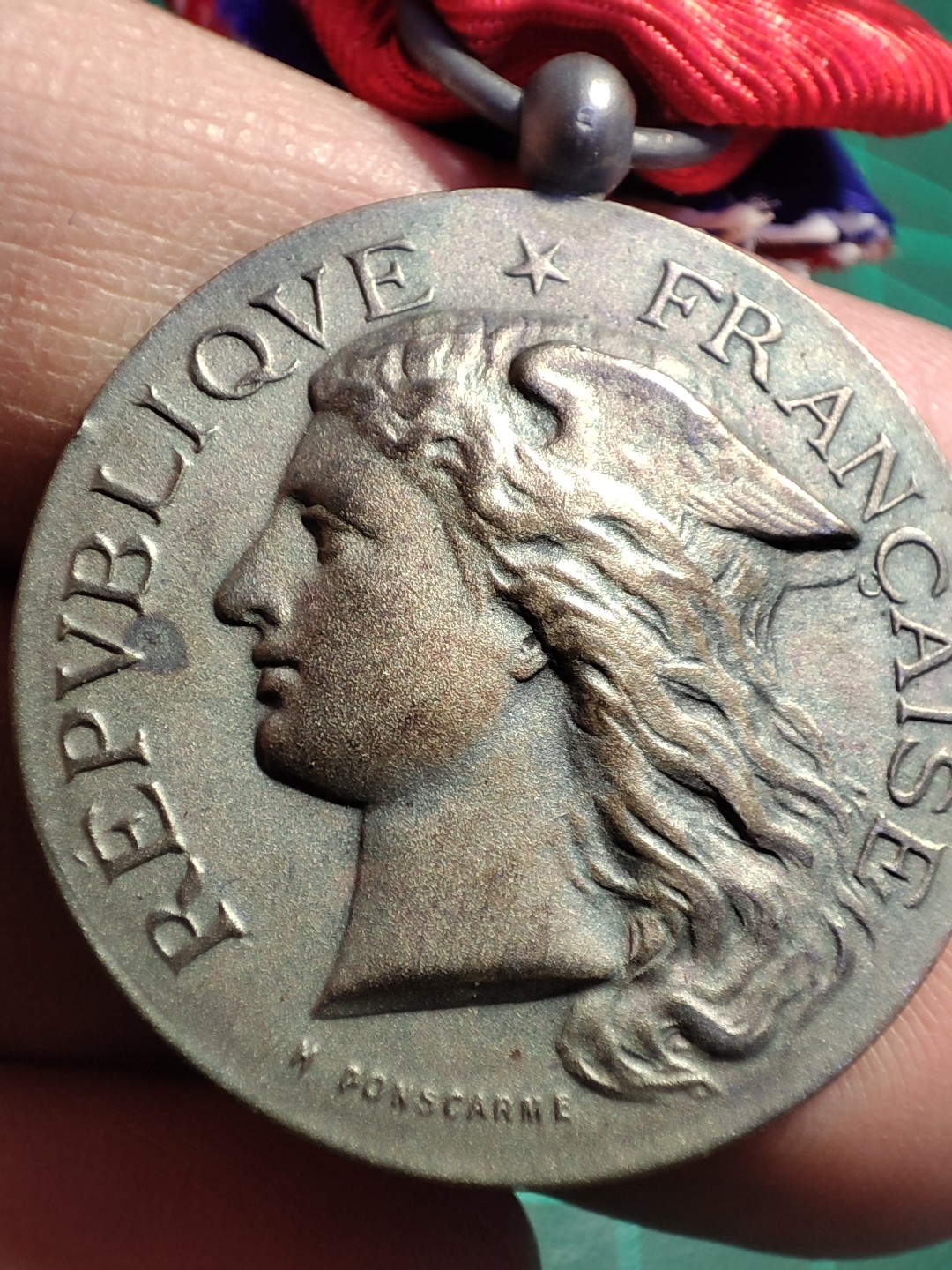 欧洲老铜章银章，周五晚自动结拍 1919原盒法国墨丘利银章 巴黎造币厂1A银标