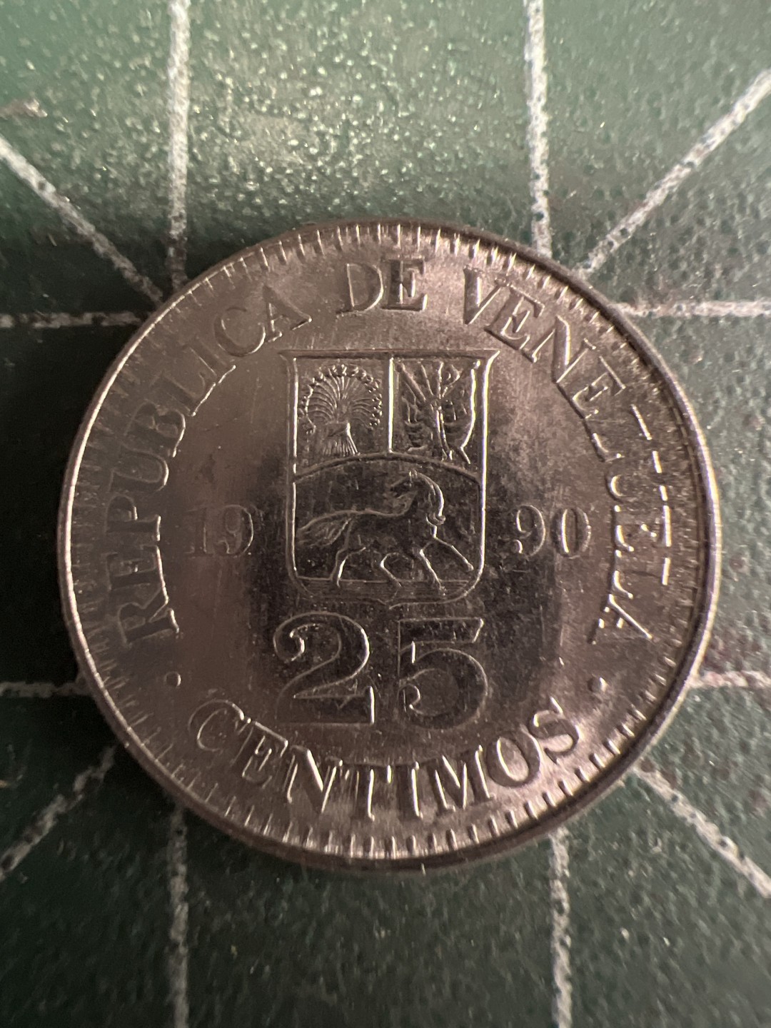 泡泡堂第219期  世界硬币邮票 （无押金，无佣金，捡漏，全场20包邮，偏远地区除外） 委内瑞拉25博利瓦