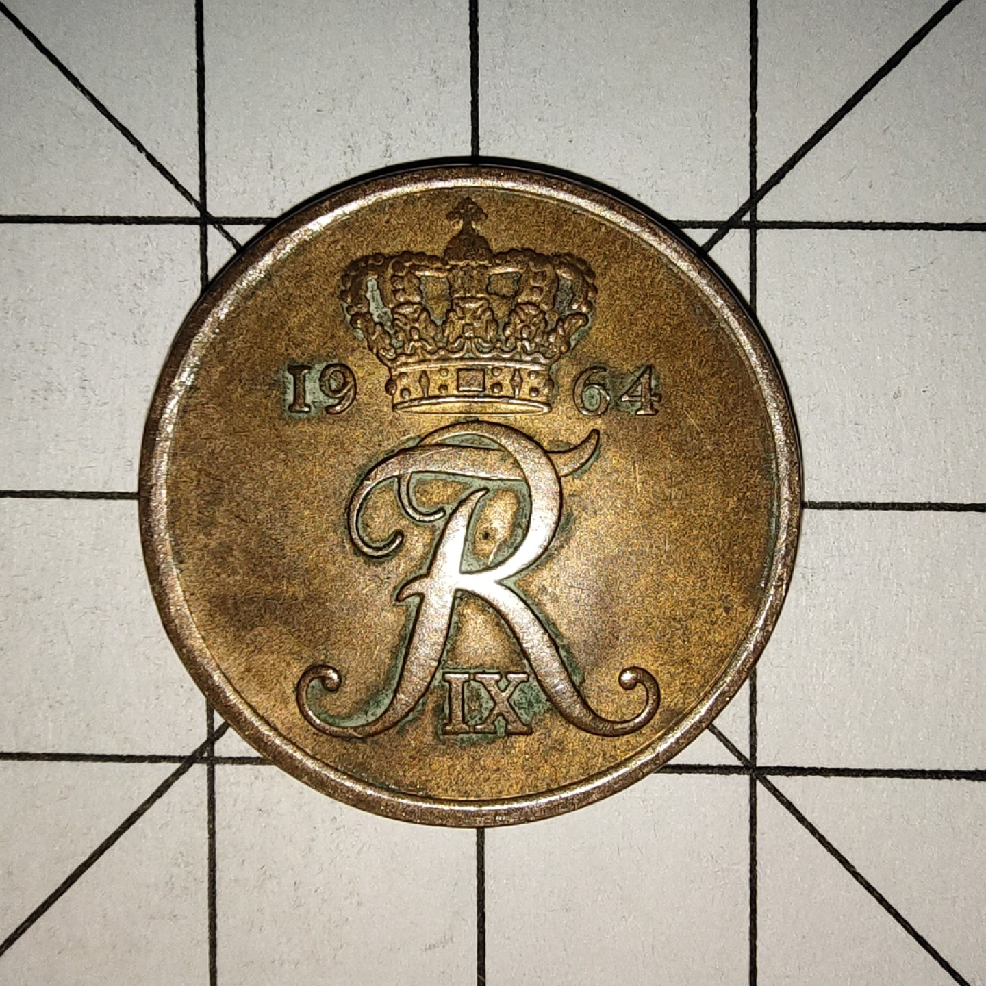 收藏之家世界硬币新年场(捡漏，无押金，无佣金，全场满20包邮，偏远地区除外) 丹麦5欧尔1964年