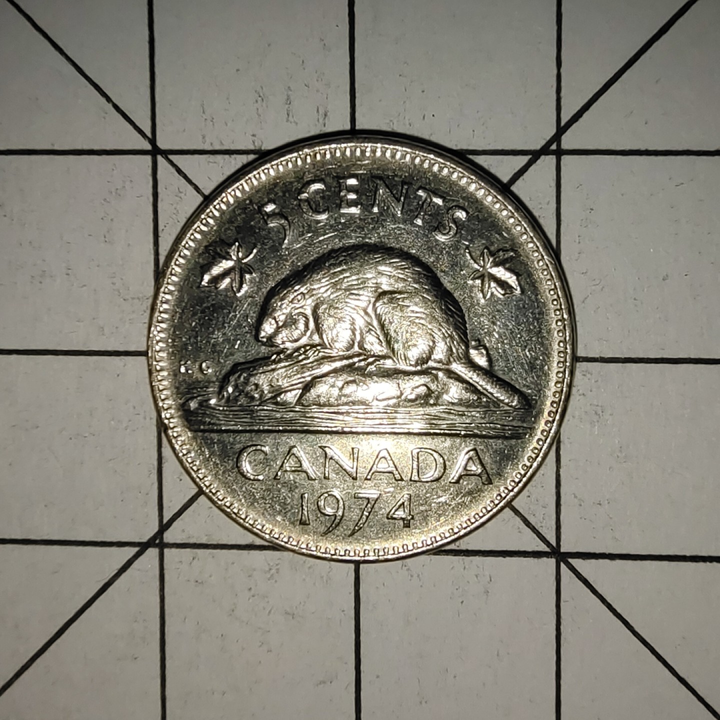 收藏之家世界硬币新年场(捡漏，无押金，无佣金，全场满20包邮，偏远地区除外) 加拿大5分1974年