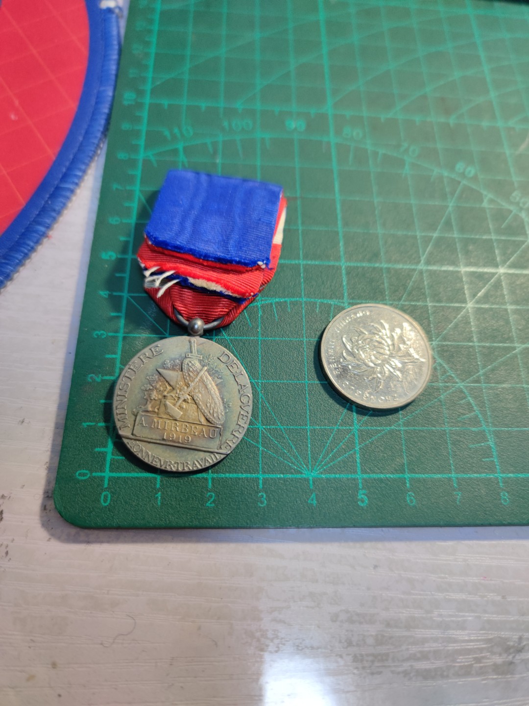 欧洲老铜章银章，周五晚自动结拍 1919原盒法国墨丘利银章 巴黎造币厂1A银标