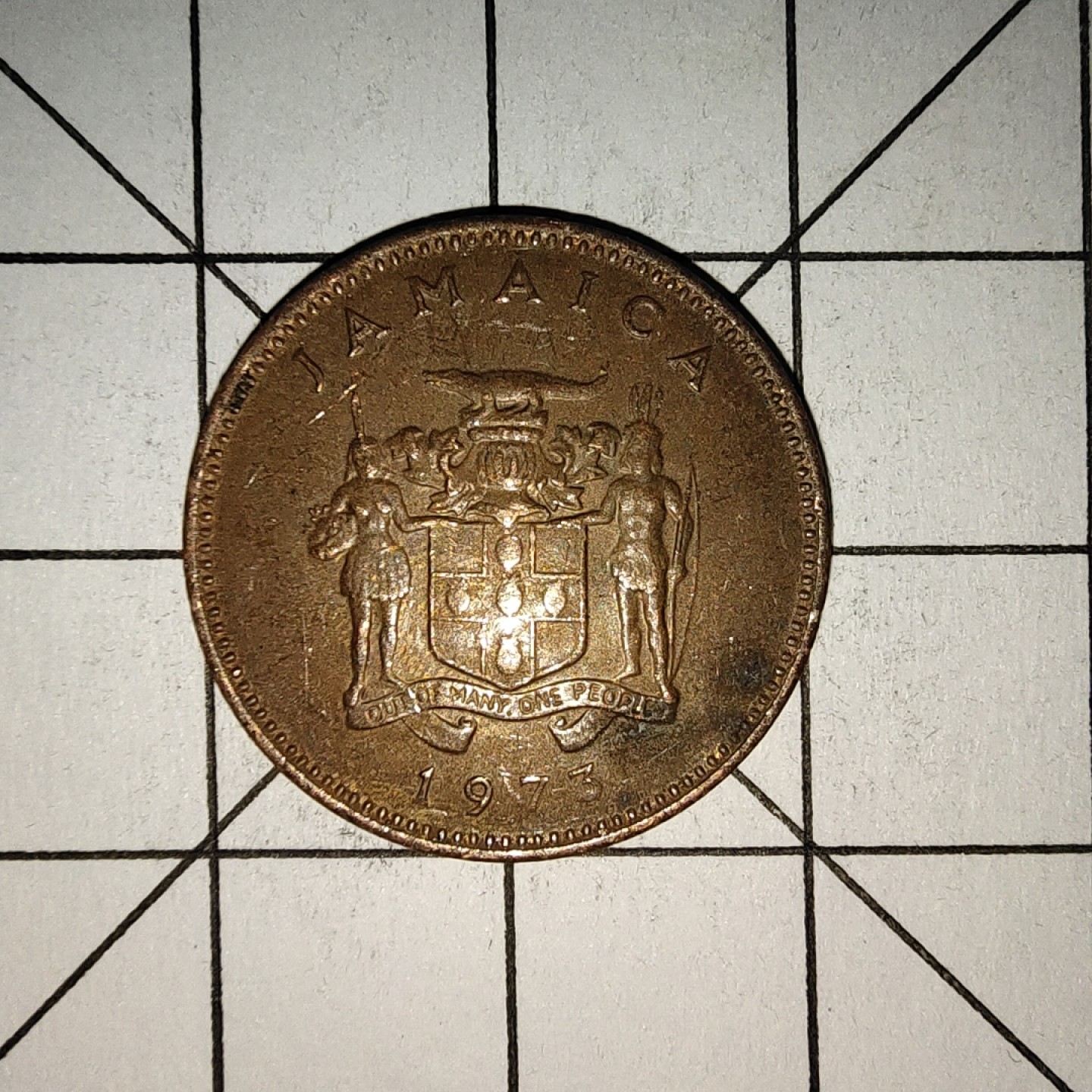 收藏之家世界硬币新年场(捡漏，无押金，无佣金，全场满20包邮，偏远地区除外) 牙买加1分1973年