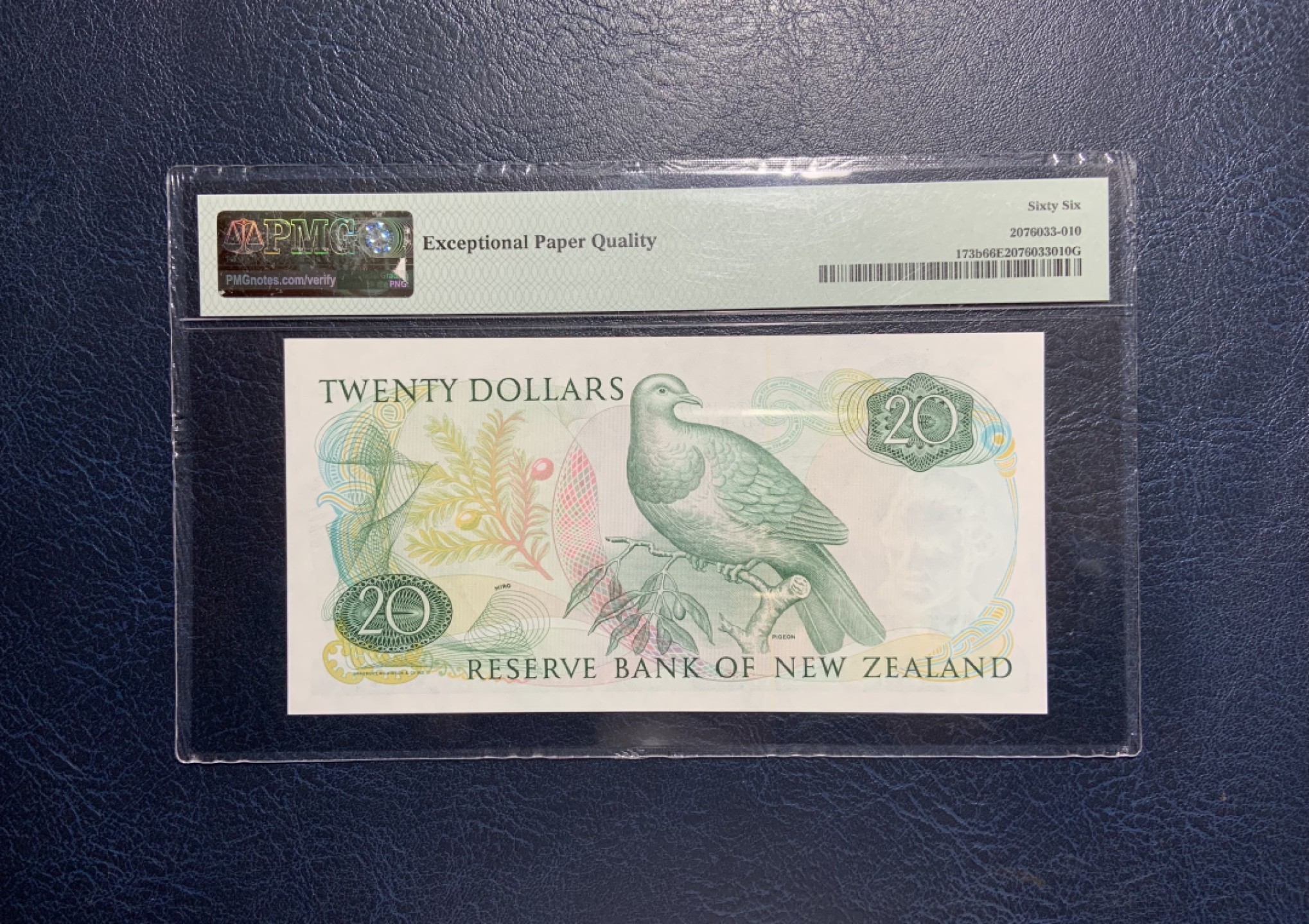 收藏联盟Quantum Auction 第231期拍卖 已更新 新西兰1985-89年20元豹子号 PMG66