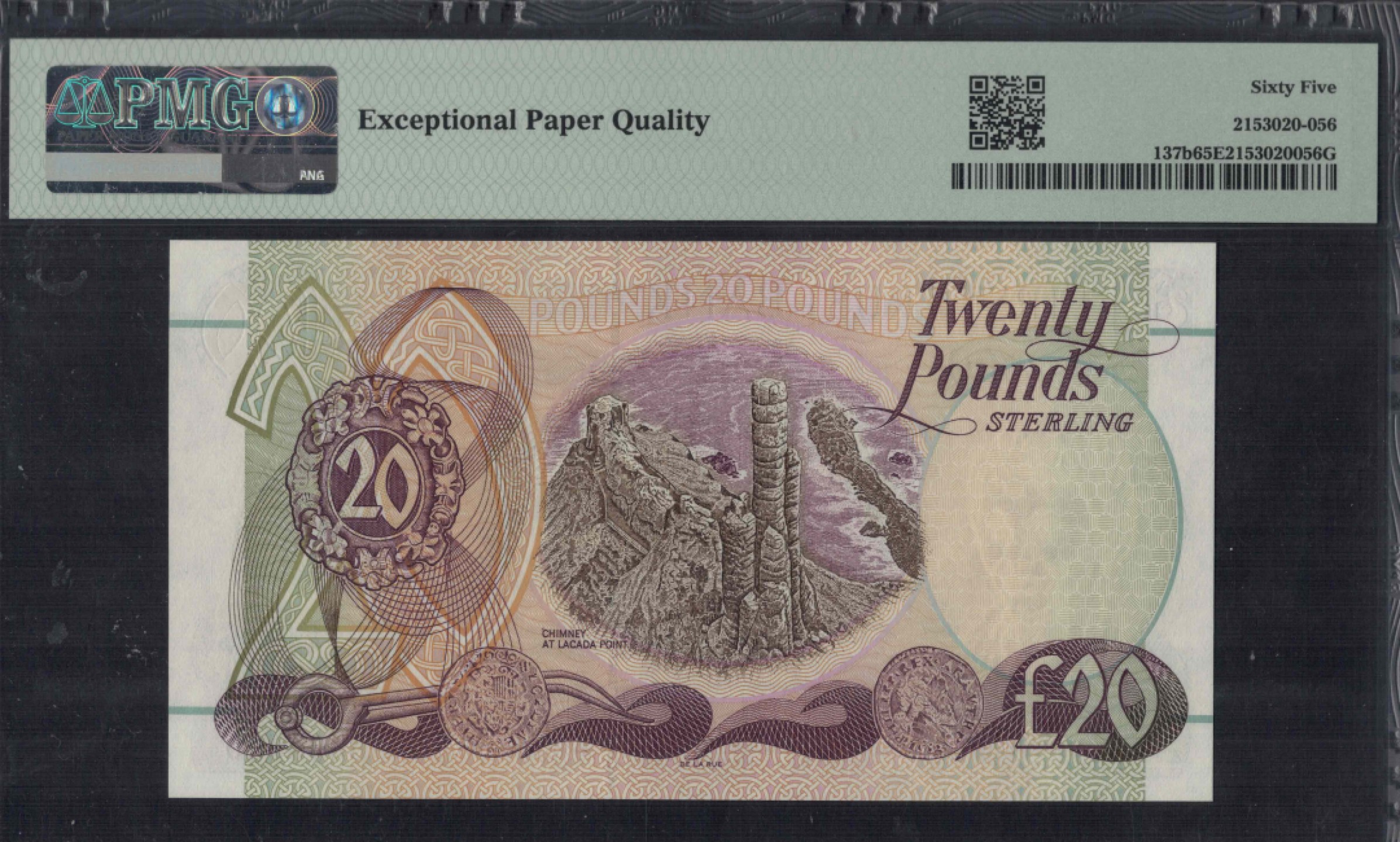 北爱尔兰(第一信托银行)20镑 2007年 P-137b 欧洲纸币 实物图 UNC