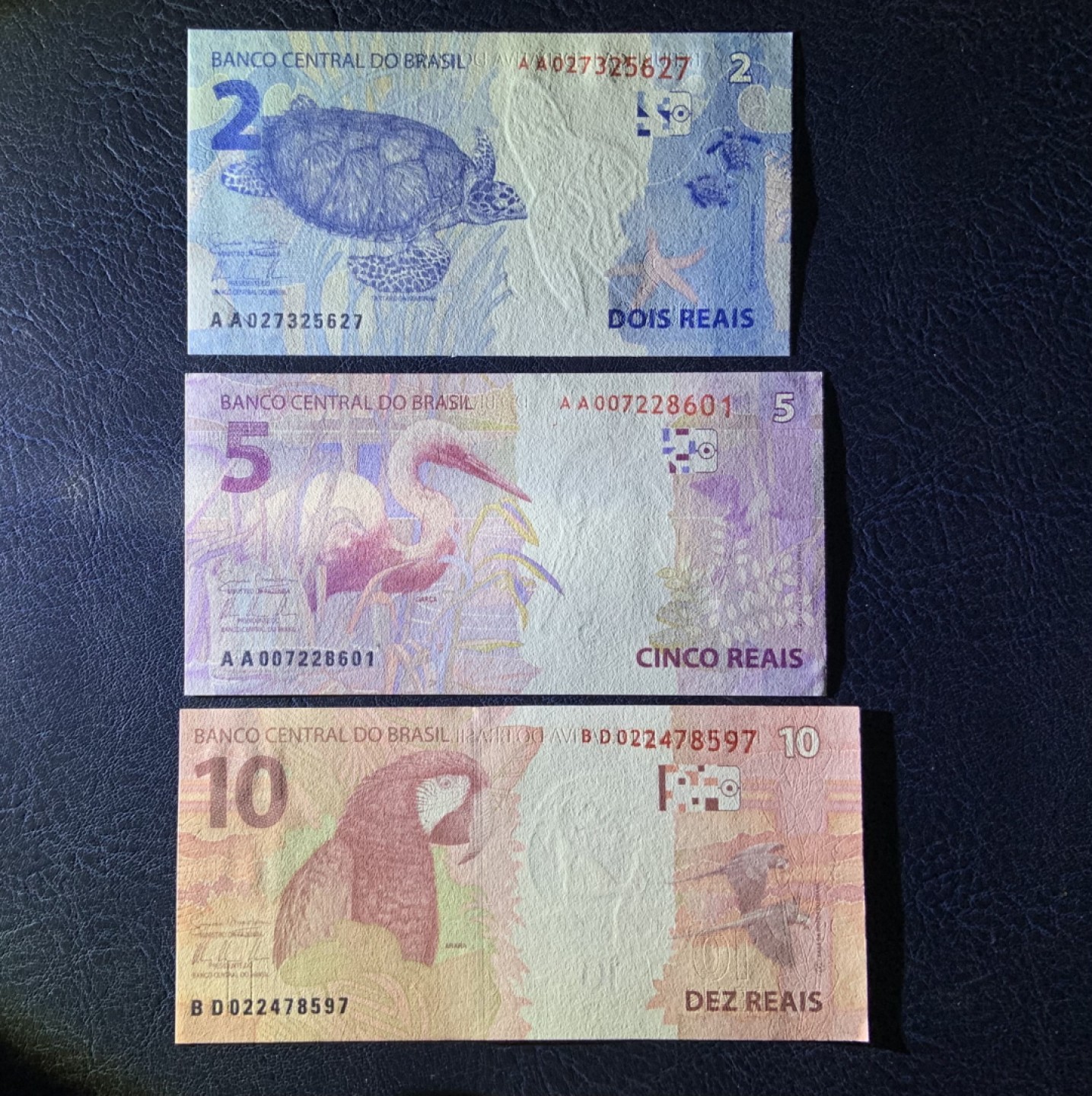 收藏联盟Quantum Auction 第231期拍卖 已更新 巴西2009年2-10雷亚尔 品相全新UNC 其中2和5为AA首发冠