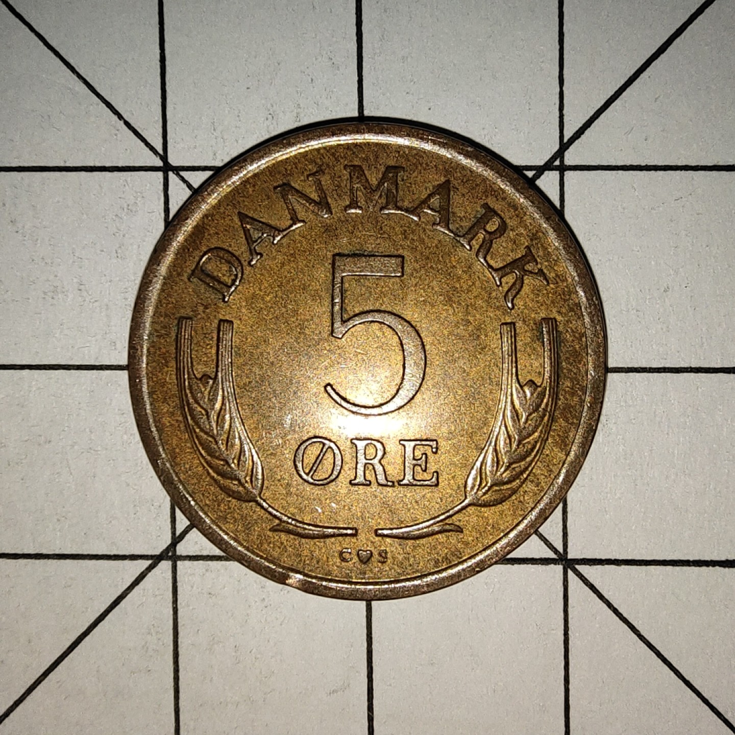 收藏之家世界硬币新年场(捡漏，无押金，无佣金，全场满20包邮，偏远地区除外) 丹麦5欧尔1964年