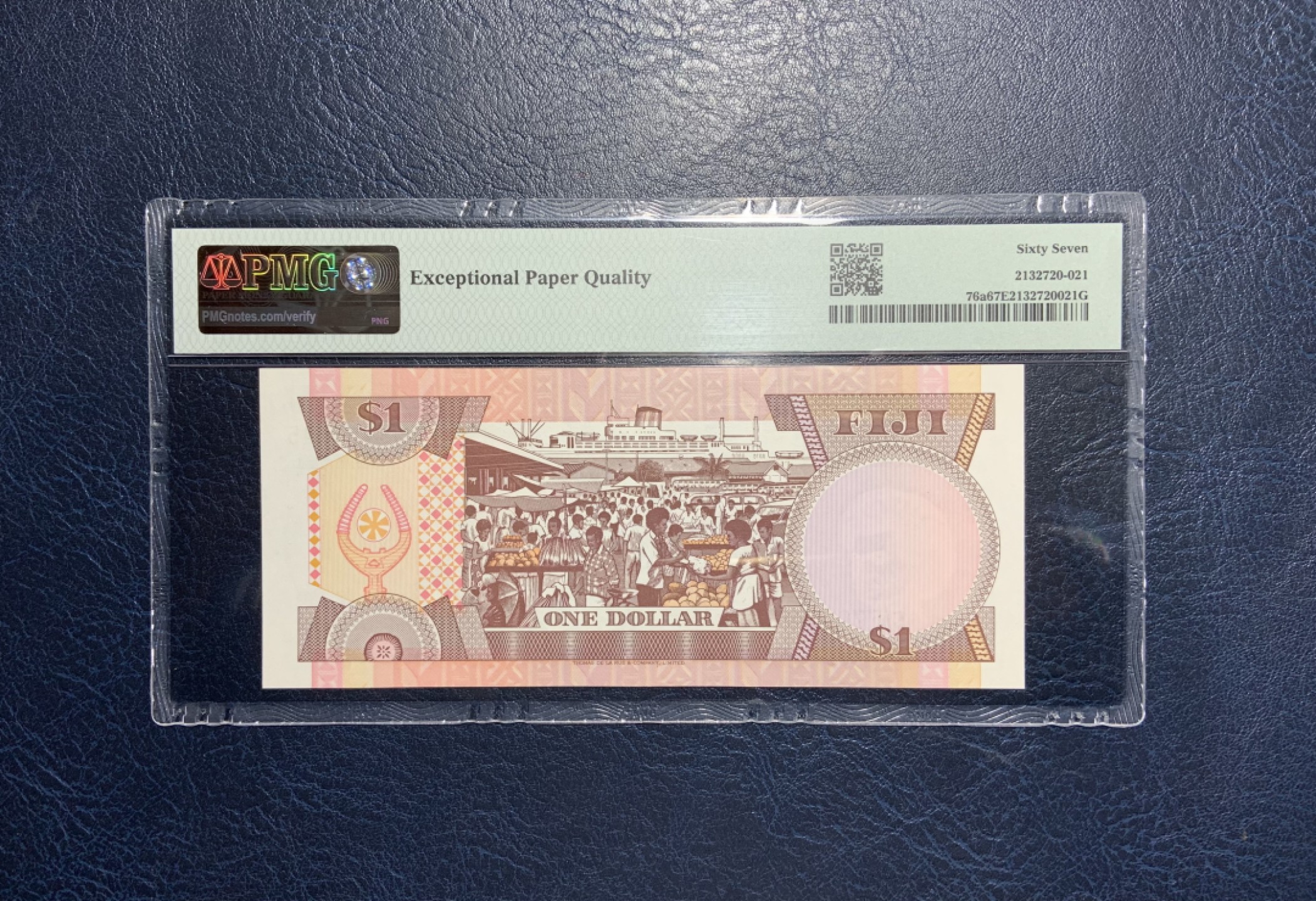 收藏联盟Quantum Auction 第231期拍卖 已更新 斐济群岛1980年1元 PMG67 初版