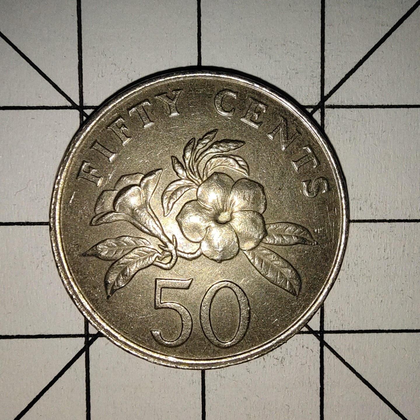 收藏之家世界硬币新年场(捡漏，无押金，无佣金，全场满20包邮，偏远地区除外) 新加坡50分1987年