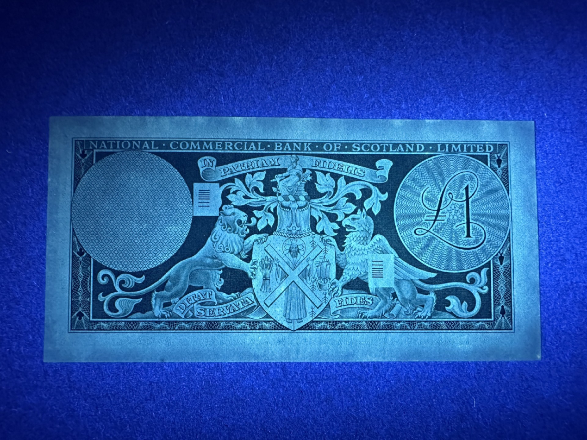 《张总收藏》89期——外币荟萃 欧洲精品 苏格兰1镑 UNC 1968年版 国家商业银行 桥版老版本 边缘有轻微荧光