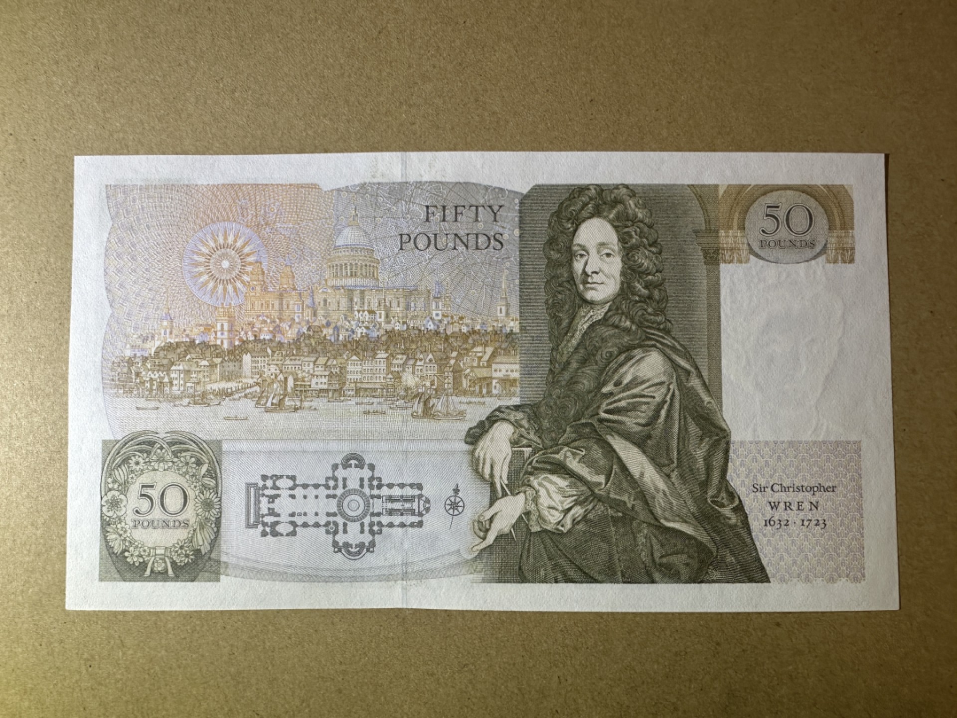 《张总收藏》89期——外币荟萃 欧洲精品 英格兰50镑 UNC D序列 G.M. Gill签名