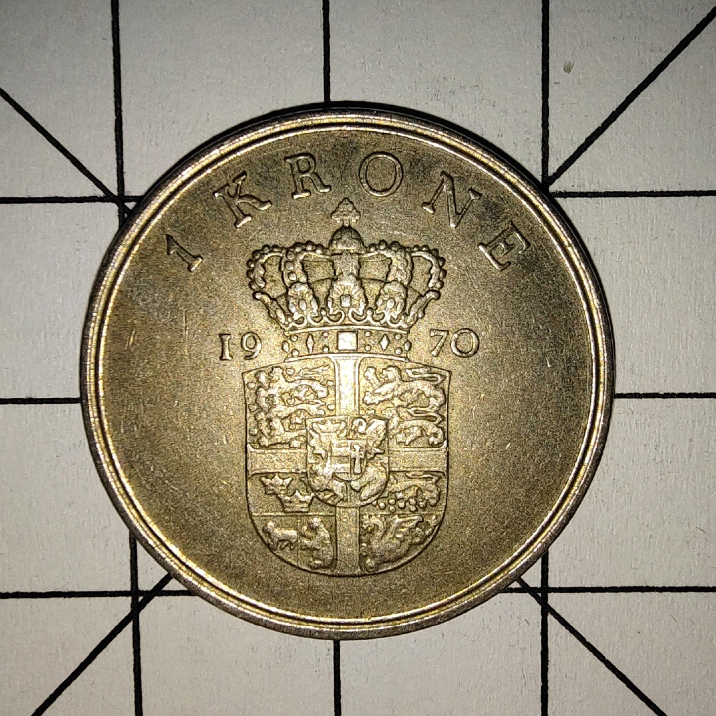 收藏之家世界硬币新年场(捡漏，无押金，无佣金，全场满20包邮，偏远地区除外) 丹麦1克朗1970年