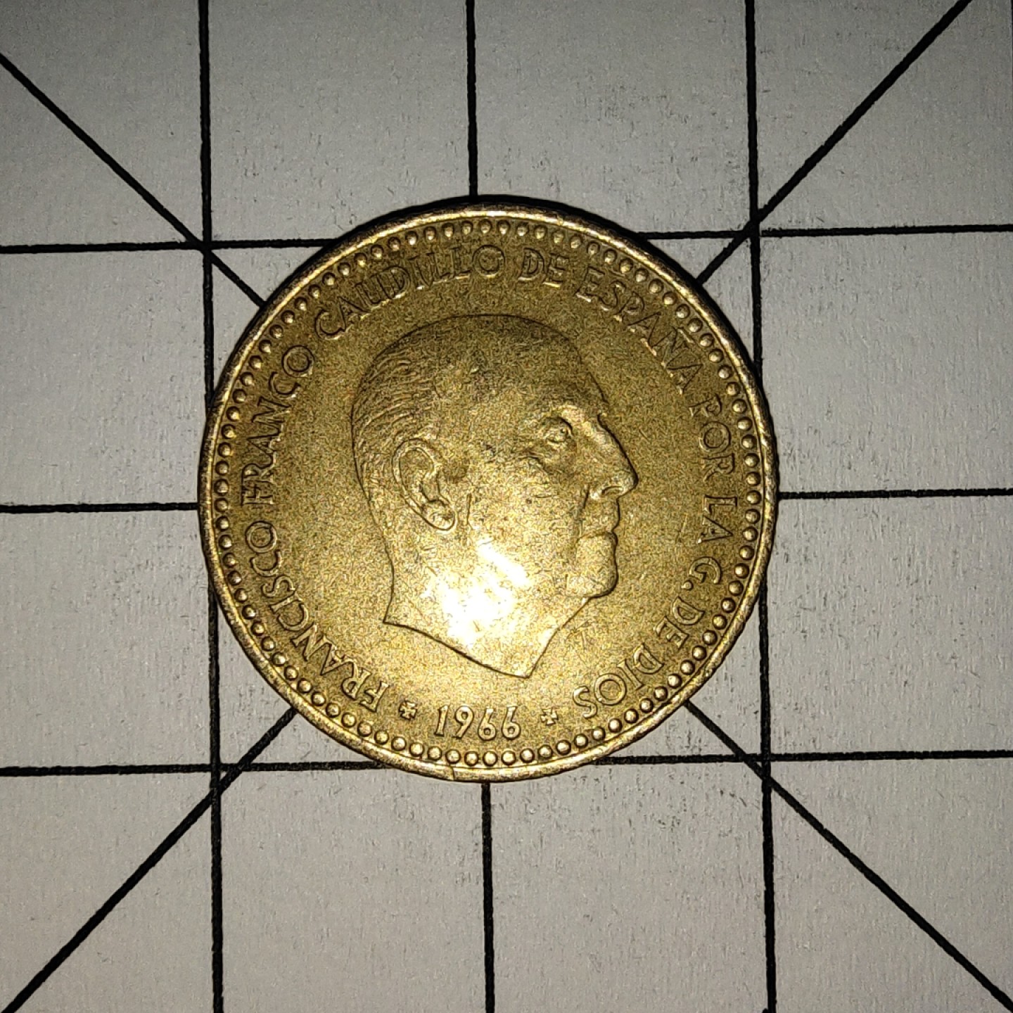 收藏之家世界硬币新年场(捡漏，无押金，无佣金，全场满20包邮，偏远地区除外) 西班牙1比塞塔1966年