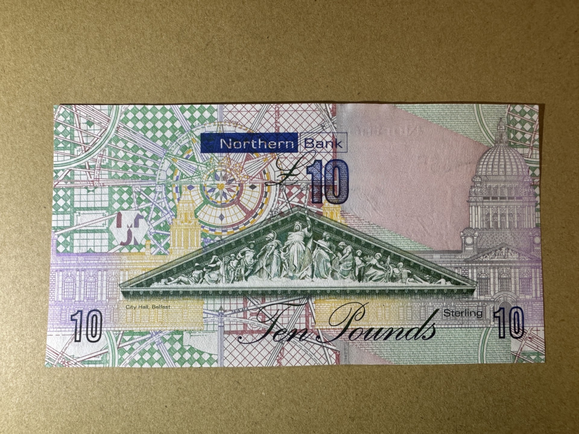 《张总收藏》89期——外币荟萃 欧洲精品 北爱尔兰10镑 UNC 2008年 北方银行 YY补号