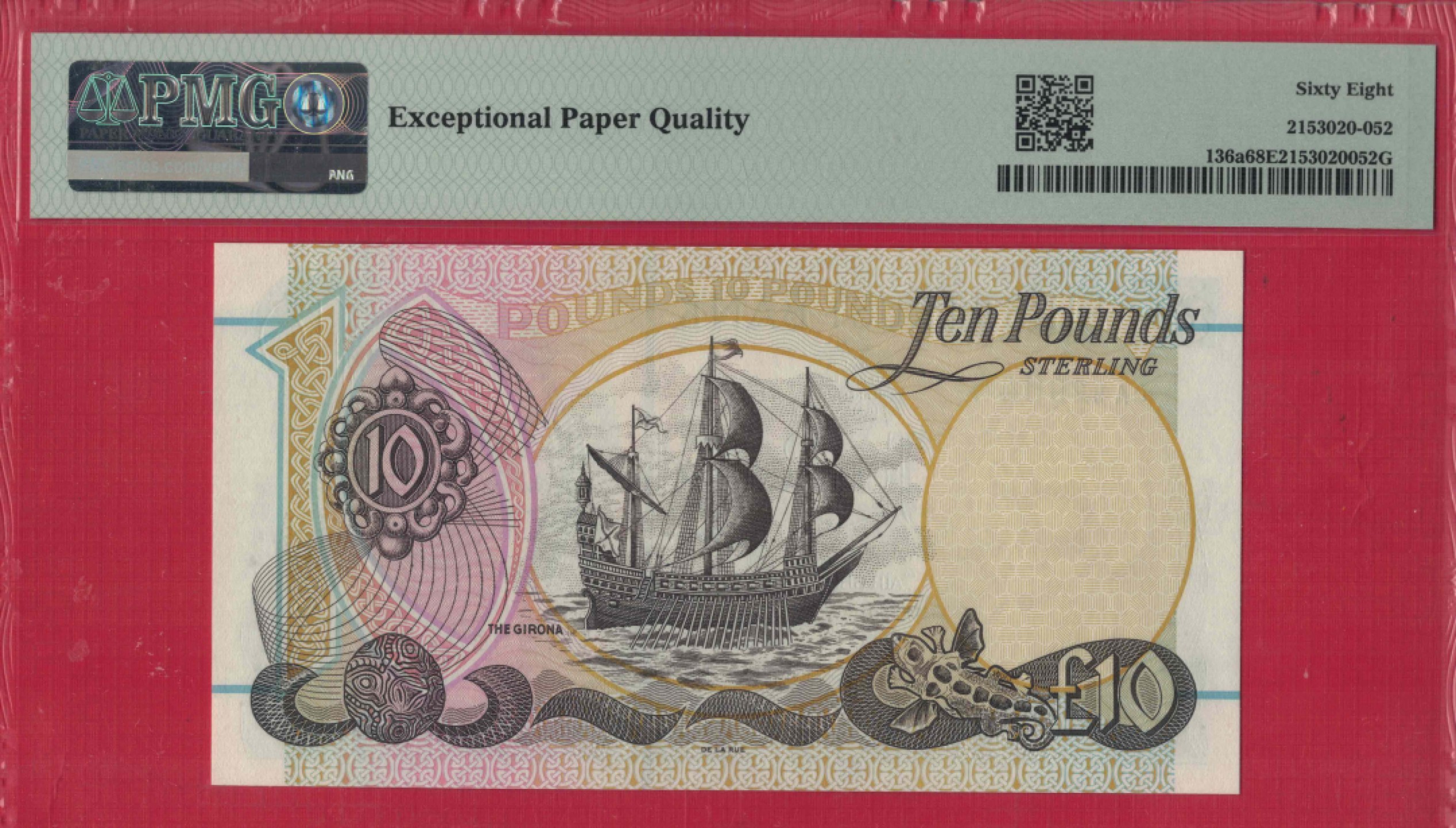 北爱尔兰(第一信托银行)10镑 1998年 首发年 P-136a 欧洲纸币 实物图 UNC
