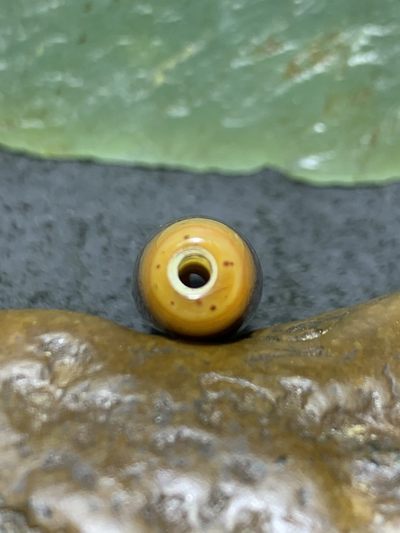 缠丝玛瑙直桶通货桶珠一个 缠丝玛瑙直桶通货桶珠一个