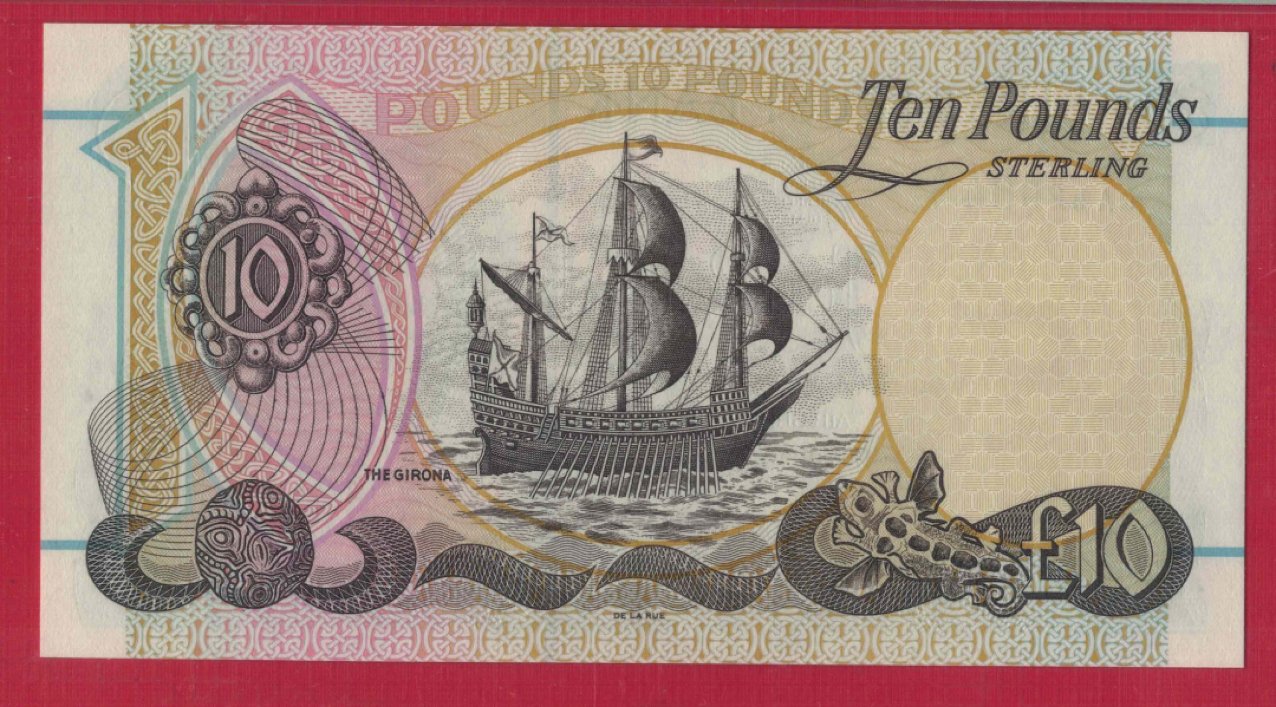 北爱尔兰(第一信托银行)10镑 1998年 首发年 P-136a 欧洲纸币 实物图 UNC