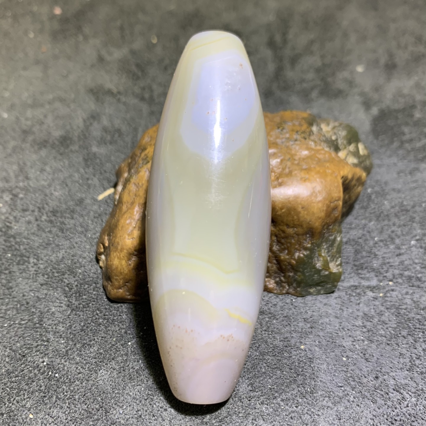 精美高玉化巴西玛瑙天眼大桶珠一颗