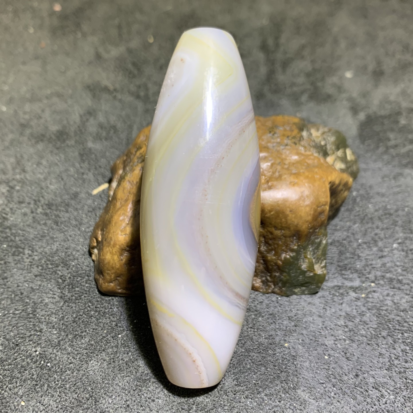 精美高玉化巴西玛瑙天眼大桶珠一颗