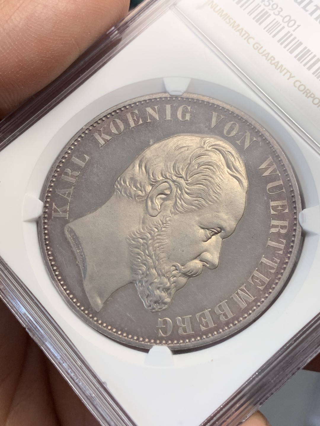 《竞宝斋》第134场-周日，周一连拍 (全场包邮) 亚军分NGC PF63UC 德国 1871年 符腾堡乌尔姆大教堂 2泰勒 大银币 热门品种 品相完美 难得好物