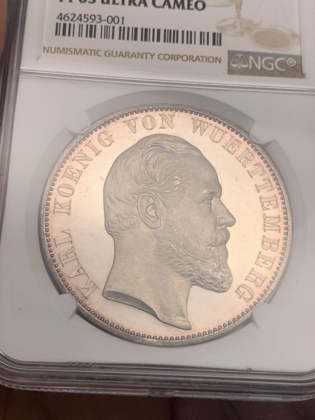 《竞宝斋》第134场-周日，周一连拍 (全场包邮) 亚军分NGC PF63UC 德国 1871年 符腾堡乌尔姆大教堂 2泰勒 大银币 热门品种 品相完美 难得好物