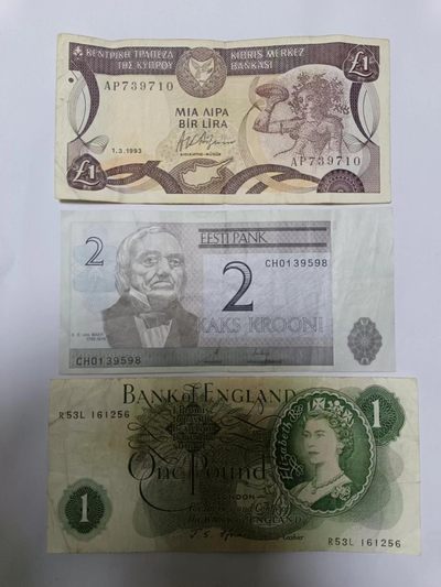 【专场20230215】正月二十五第四场 - 塞浦路斯、爱沙尼亚、英国纸币