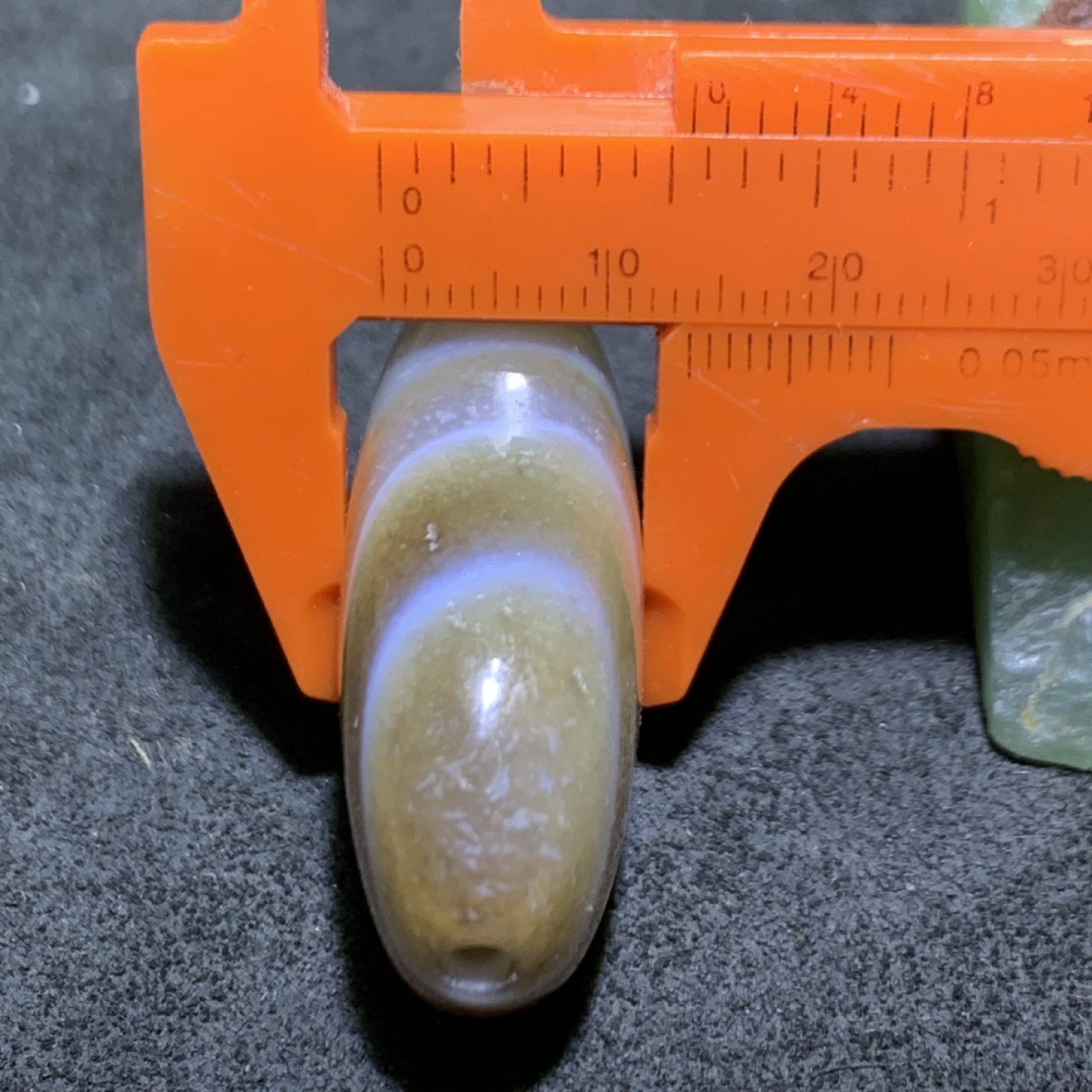 精美高玉化药师玛瑙板珠一个