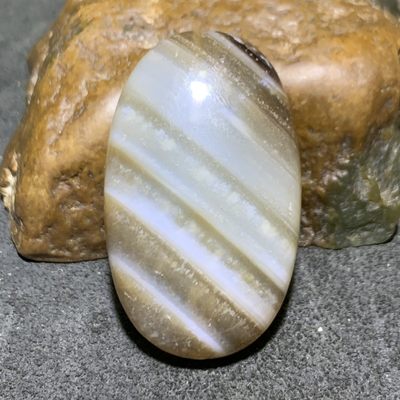 精美高玉化药师玛瑙板珠一个 - 精美高玉化药师玛瑙板珠一个