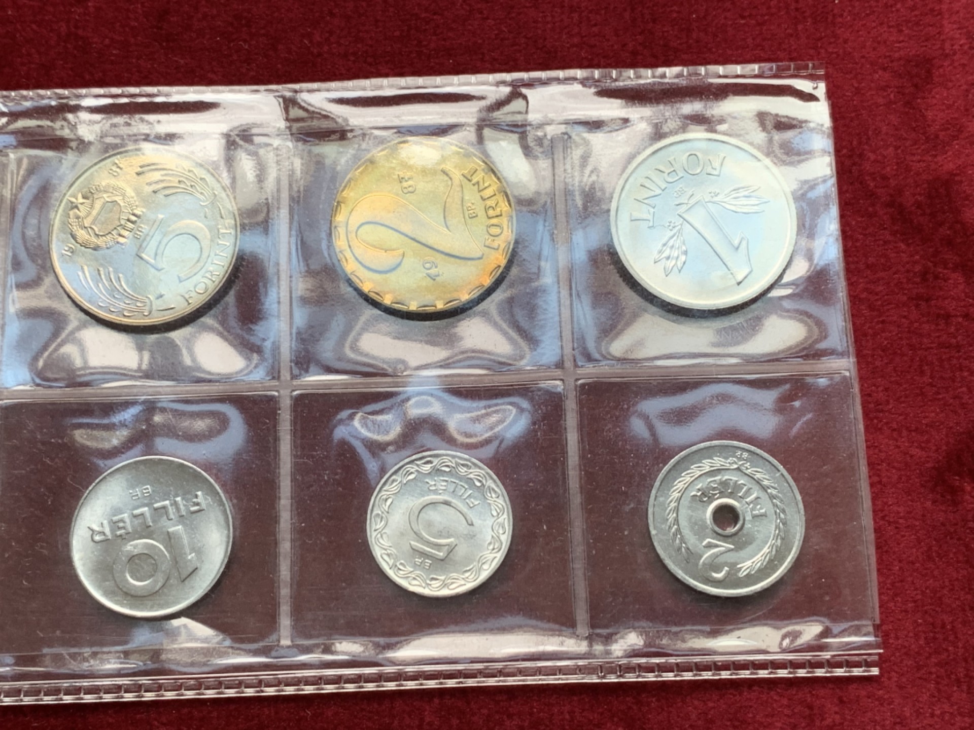 《竞宝斋》第135场-周日，周一连拍 (全场包邮) 匈牙利1987年清年份10枚普制套币