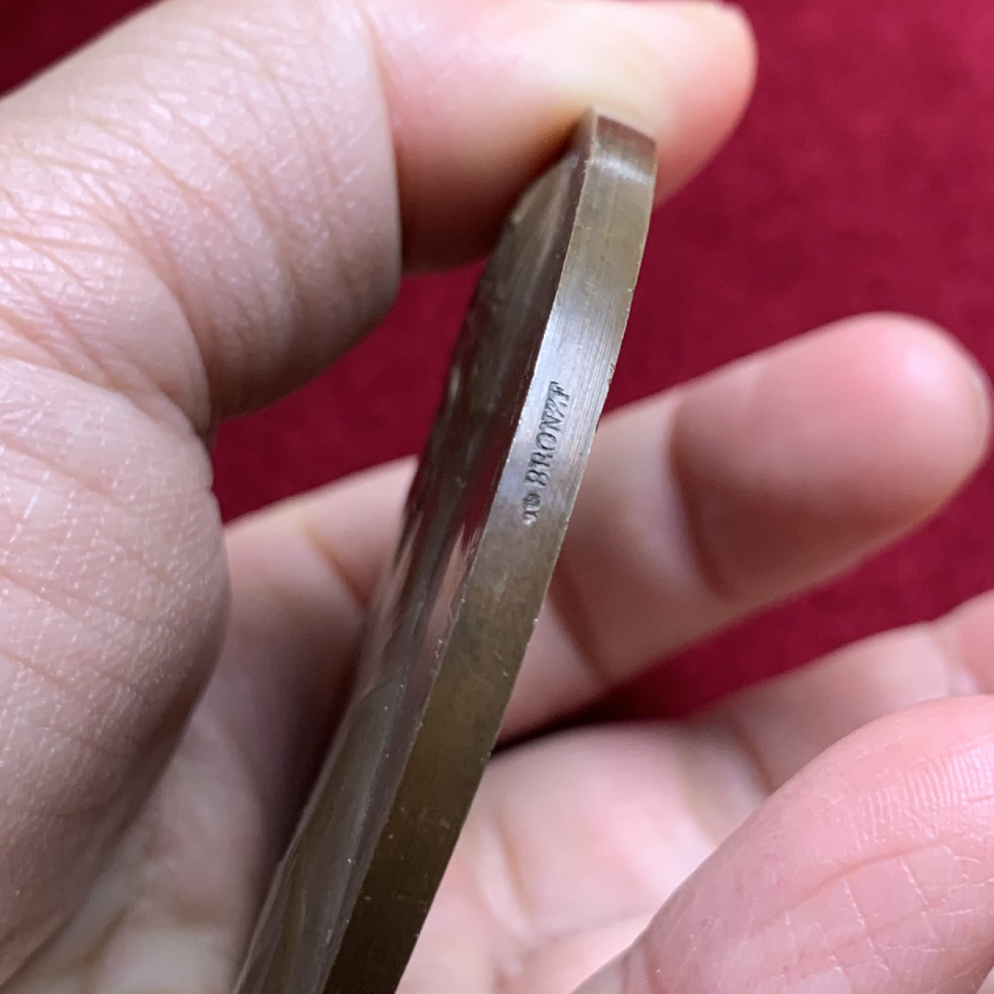 《竞宝斋》第135场-周日，周一连拍 (全场包邮) 1894年法国总统系列-佩里埃总统大铜章，直径68mm，重量136g