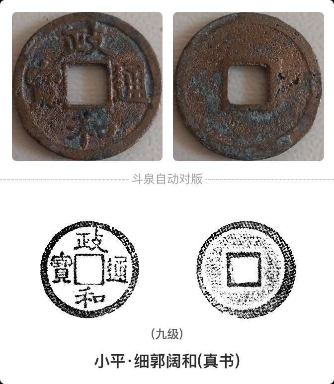 铜钱散币 政和通宝