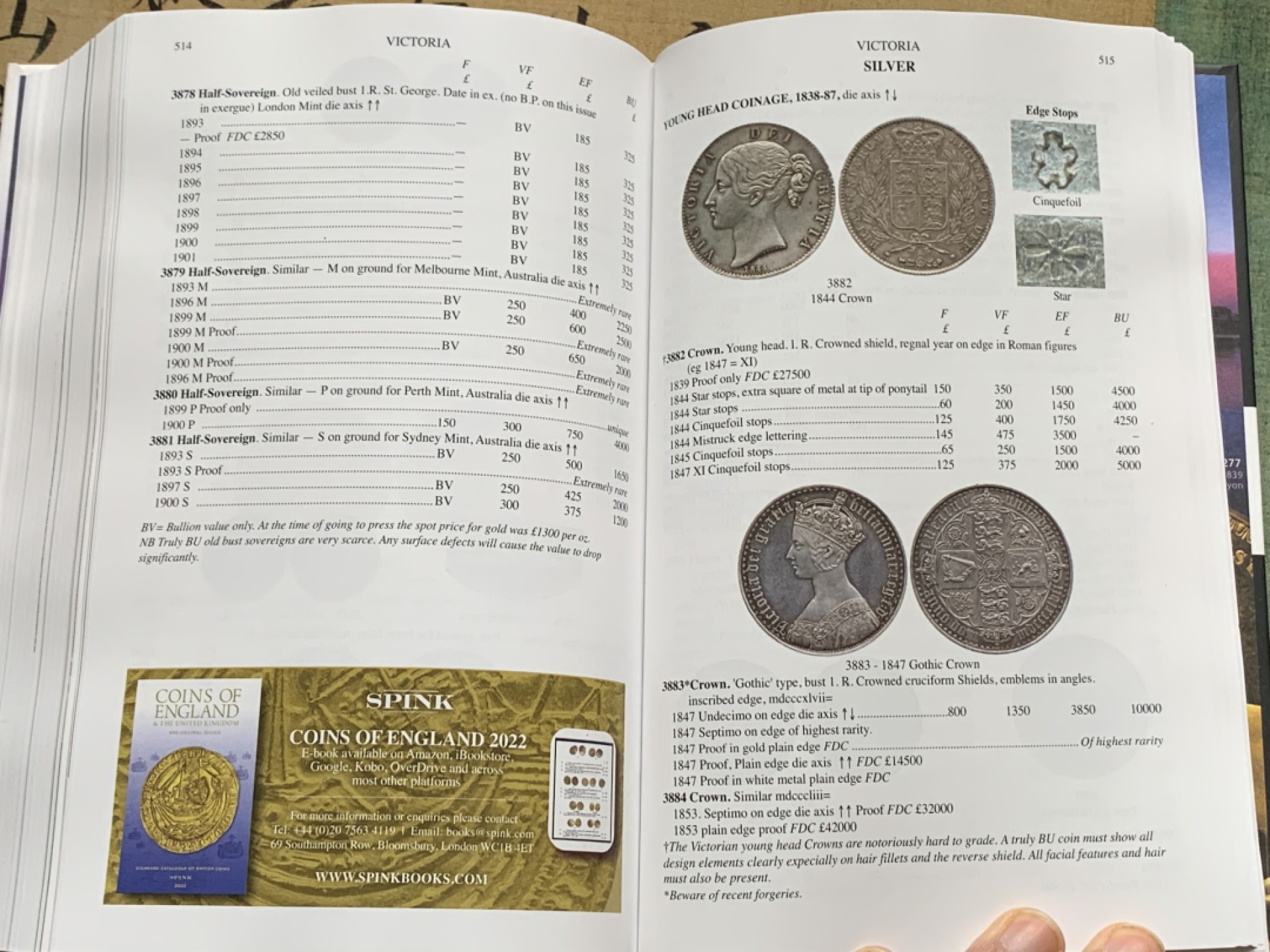 《竞宝斋》第135场-周日，周一连拍 (全场包邮) SPINK英系目录 2022版本全新精装本 涵盖各类金银币版别介绍等