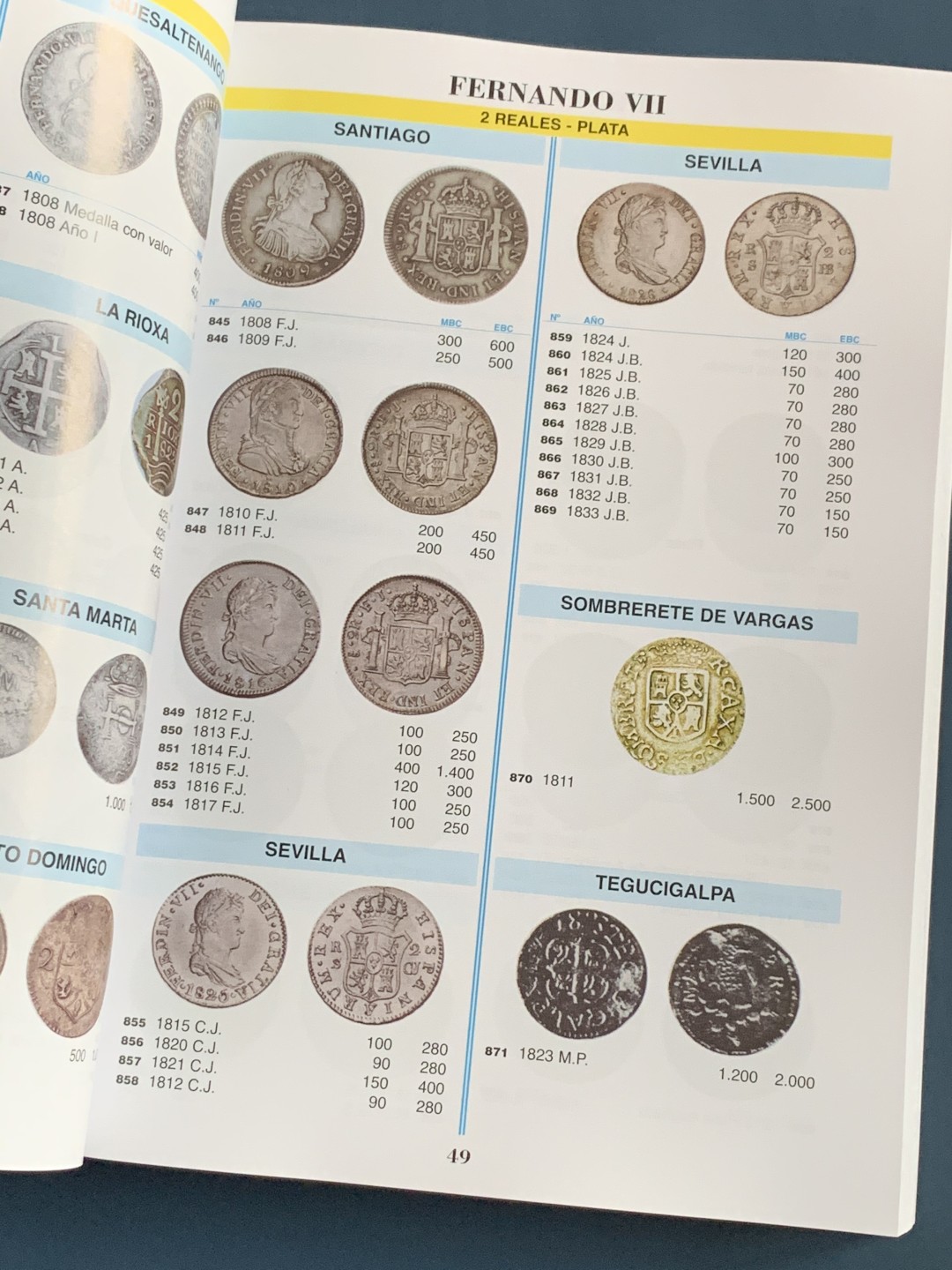 《竞宝斋》第135场-周日，周一连拍 (全场包邮) 西班牙 2022年 钱币目录 包含属地，本土，现代币，纸币。将近500页的厚度。值得拥有 后面广告页去除