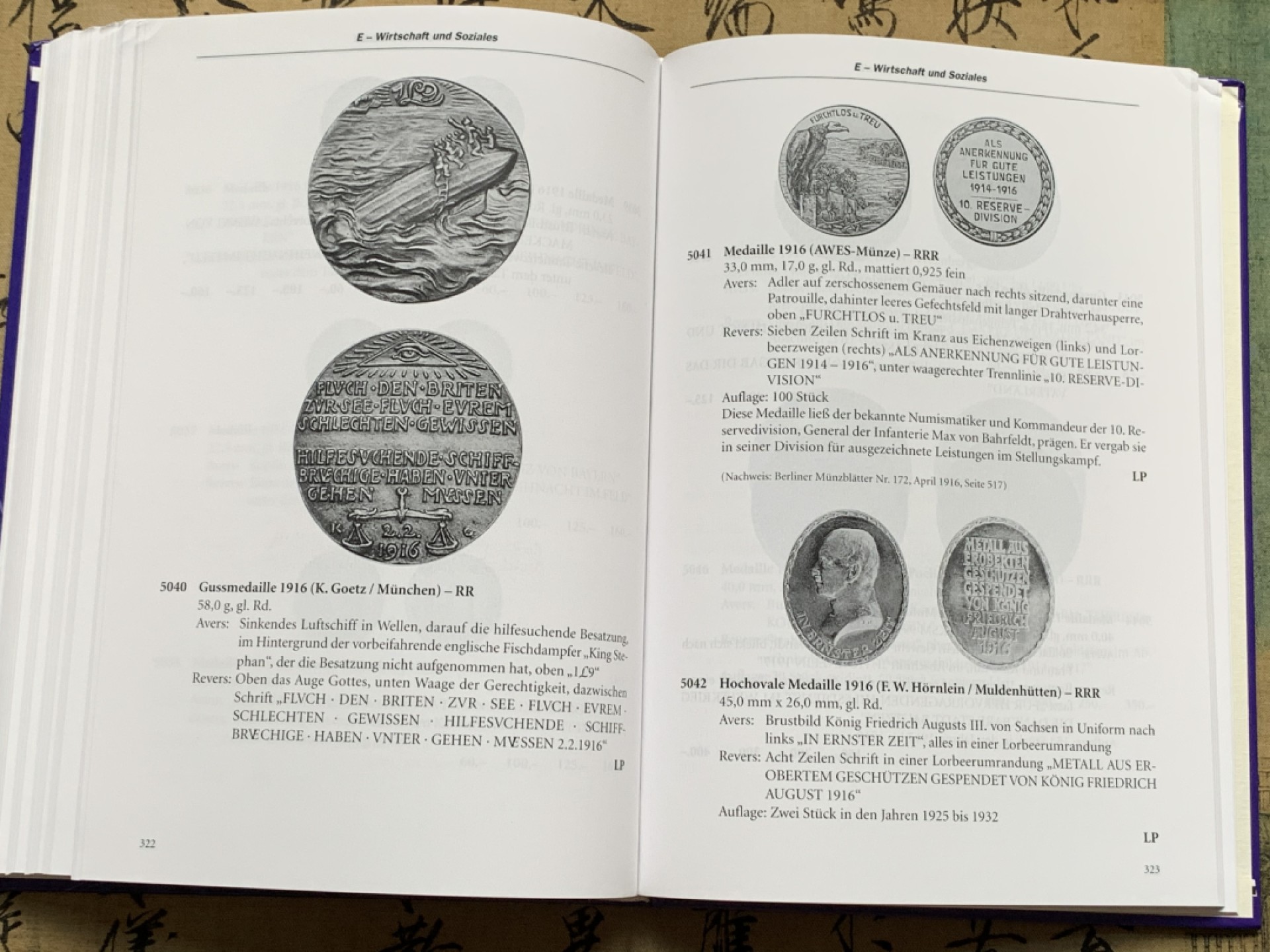 《竞宝斋》第135场-周日，周一连拍 (全场包邮) 全新 德国一战银章目录 权威目录 PCGS/NGC评级参考目录 塑封刚拆