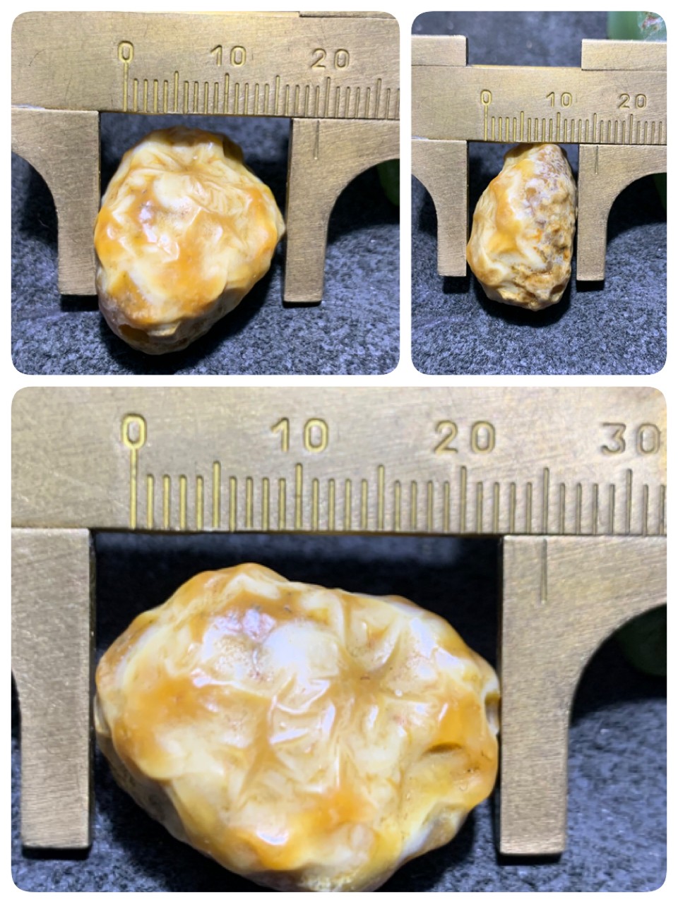精美罕见高玉化阿拉善飘花筋脉石原石珠子一颗，