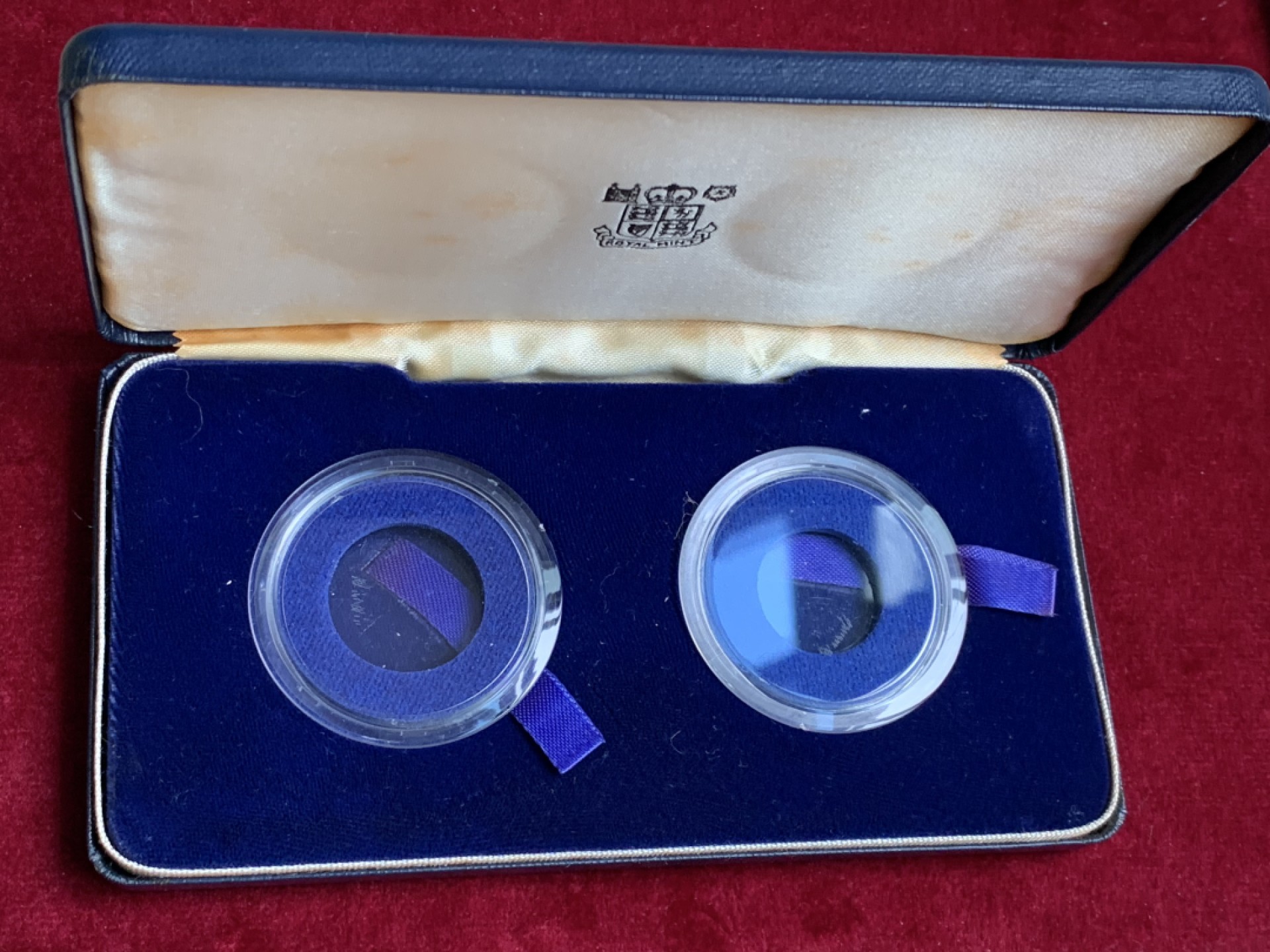 《竞宝斋》第135场-周日，周一连拍 (全场包邮) NGC PF66CAMEO、PF66 多米尼加1974年5分、25分精制镍币一对，带盒