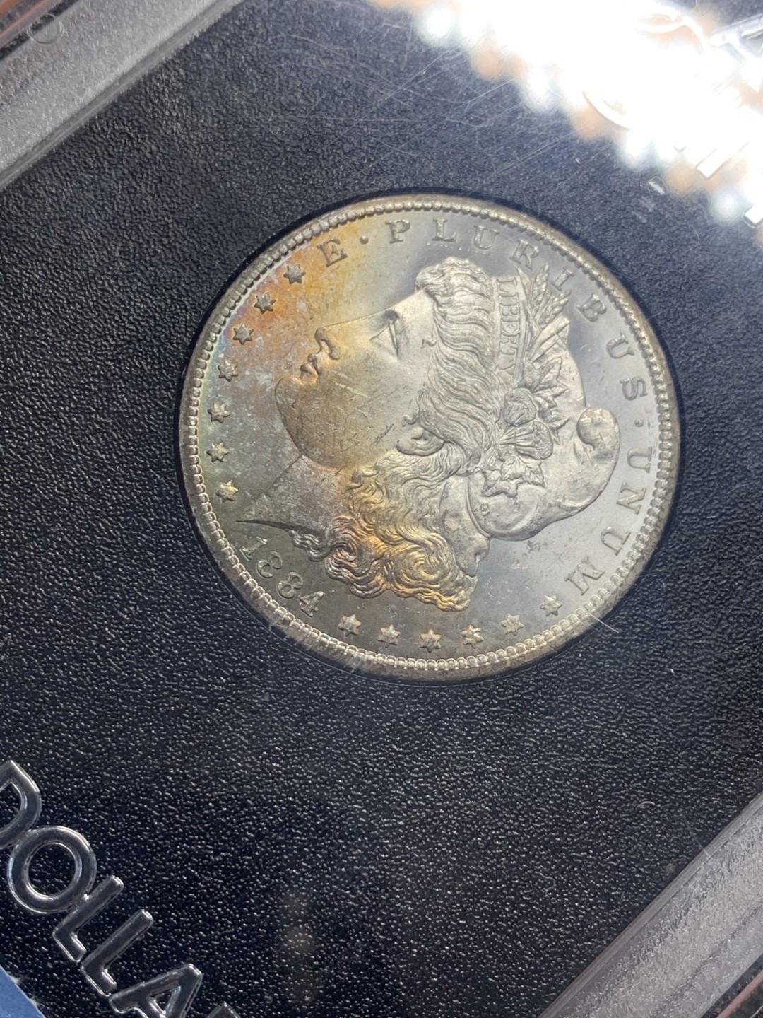 《竞宝斋》第135场-周日，周一连拍 (全场包邮) PCGS-MS64 美国 1884年 一美元 摩根币 少见卡森厂+PCGSxGSA大盒+彩浆 摩根党一步到位
