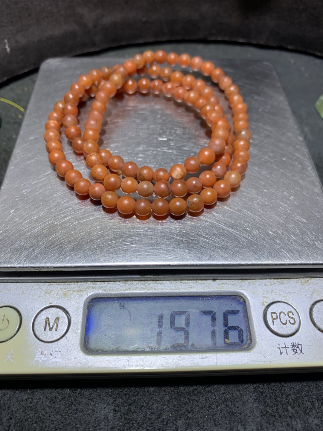 保山南红玛瑙通货108手串一条，