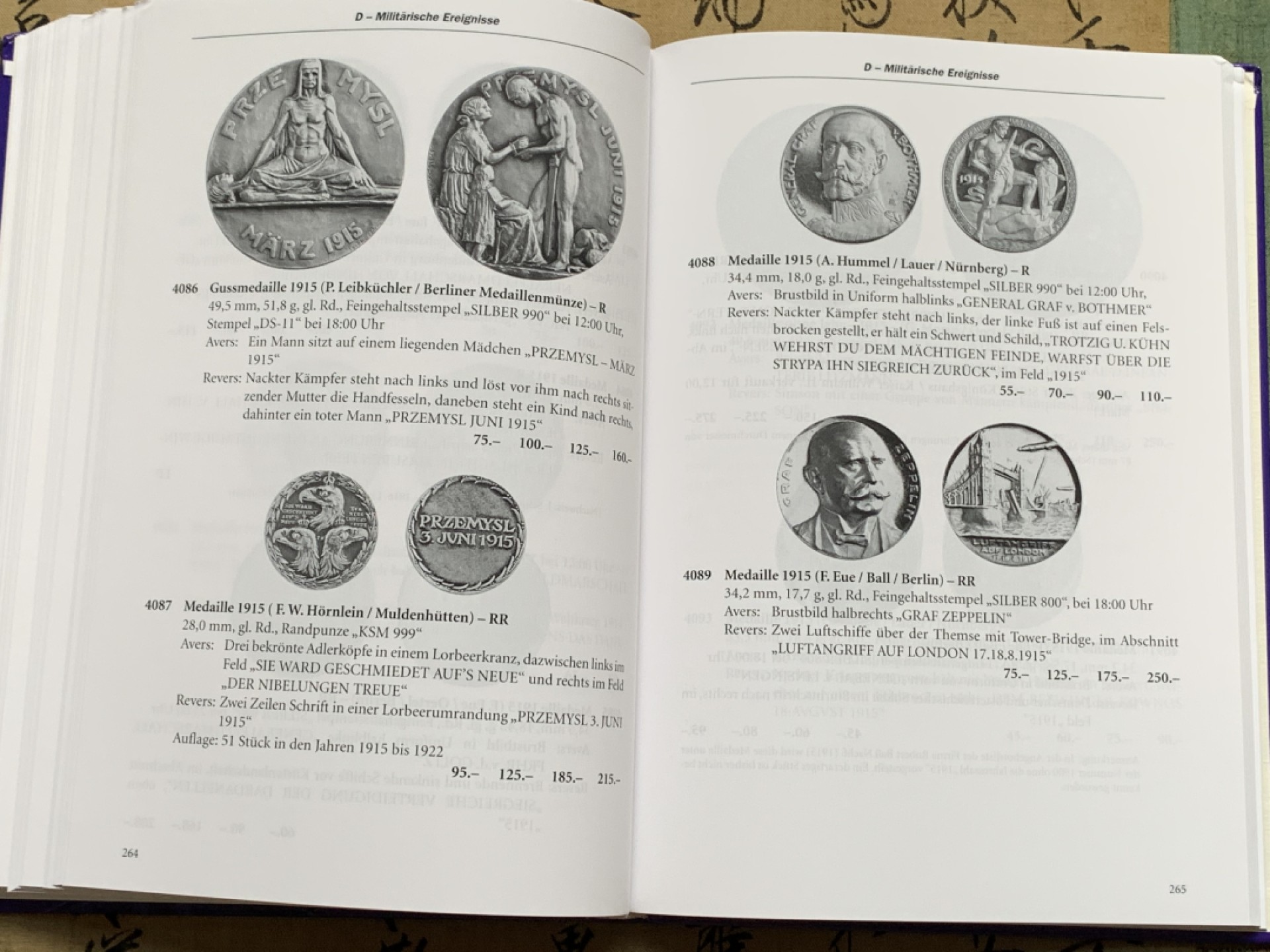 《竞宝斋》第135场-周日，周一连拍 (全场包邮) 全新 德国一战银章目录 权威目录 PCGS/NGC评级参考目录 塑封刚拆