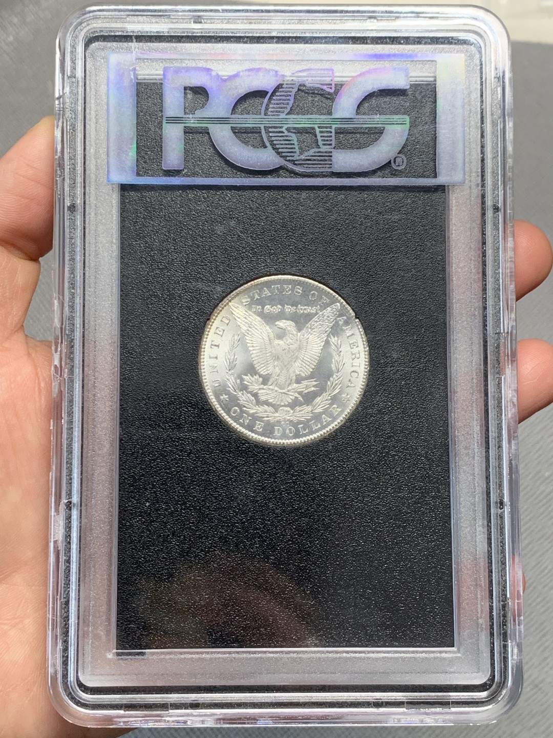 《竞宝斋》第135场-周日，周一连拍 (全场包邮) PCGS-MS64 美国 1884年 一美元 摩根币 少见卡森厂+PCGSxGSA大盒+彩浆 摩根党一步到位