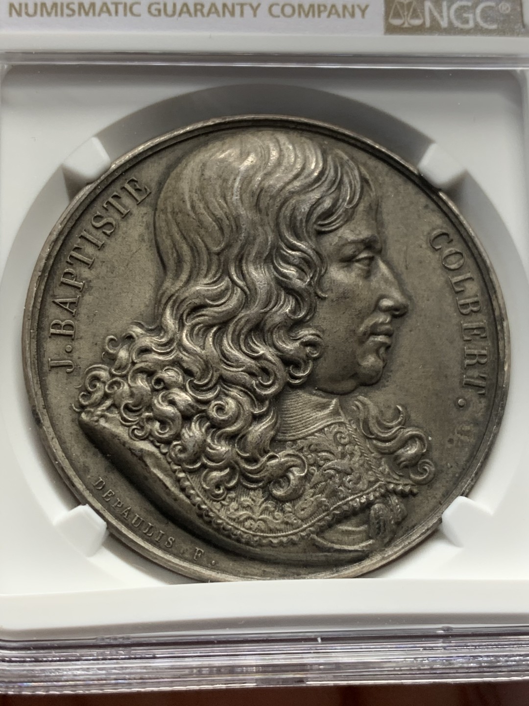 《竞宝斋》第135场-周日，周一连拍 (全场包邮) NGC MS64 法国 1900 佩隆商业区高浮雕 银章细致卷发