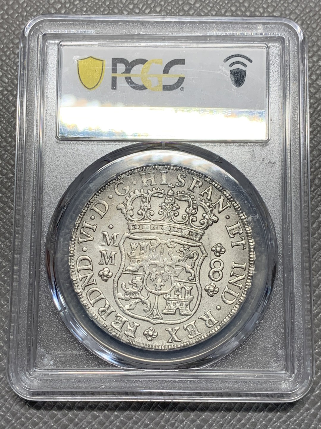 《竞宝斋》第135场-周日，周一连拍 (全场包邮) PCGS MS62 墨西哥 1754年 地球双柱大银币 正反深打 状态极佳 入手好时机，62的真是难得